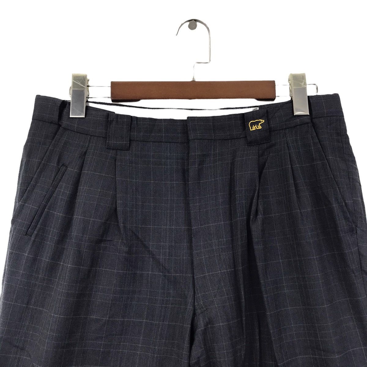 Golden Bear GOLDEN BEAR Check Wool Casual Trousers Pant Size US 32 / EU 48 - 2 Thumbnail
