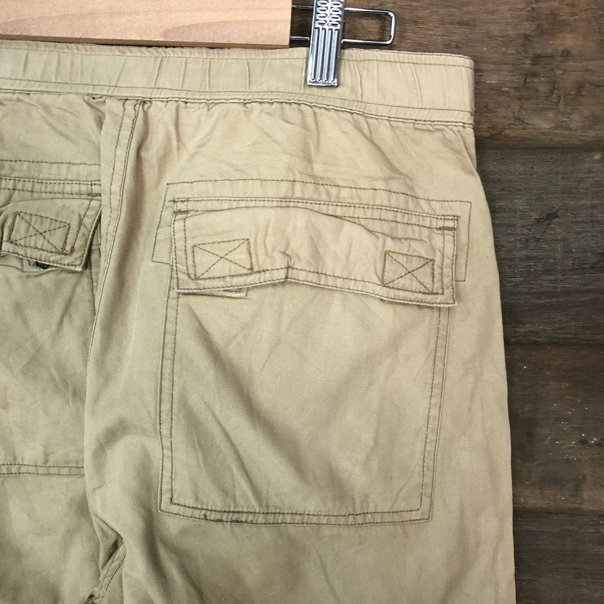 Vintage Vache Brown multi pocket streetwear Cargo Pants #3391 Size US 29 - 15 Thumbnail