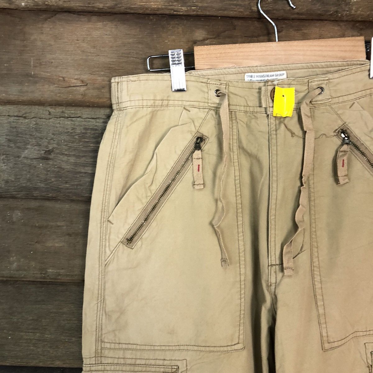 Vintage Vache Brown multi pocket streetwear Cargo Pants #3391 Size US 29 - 4 Thumbnail