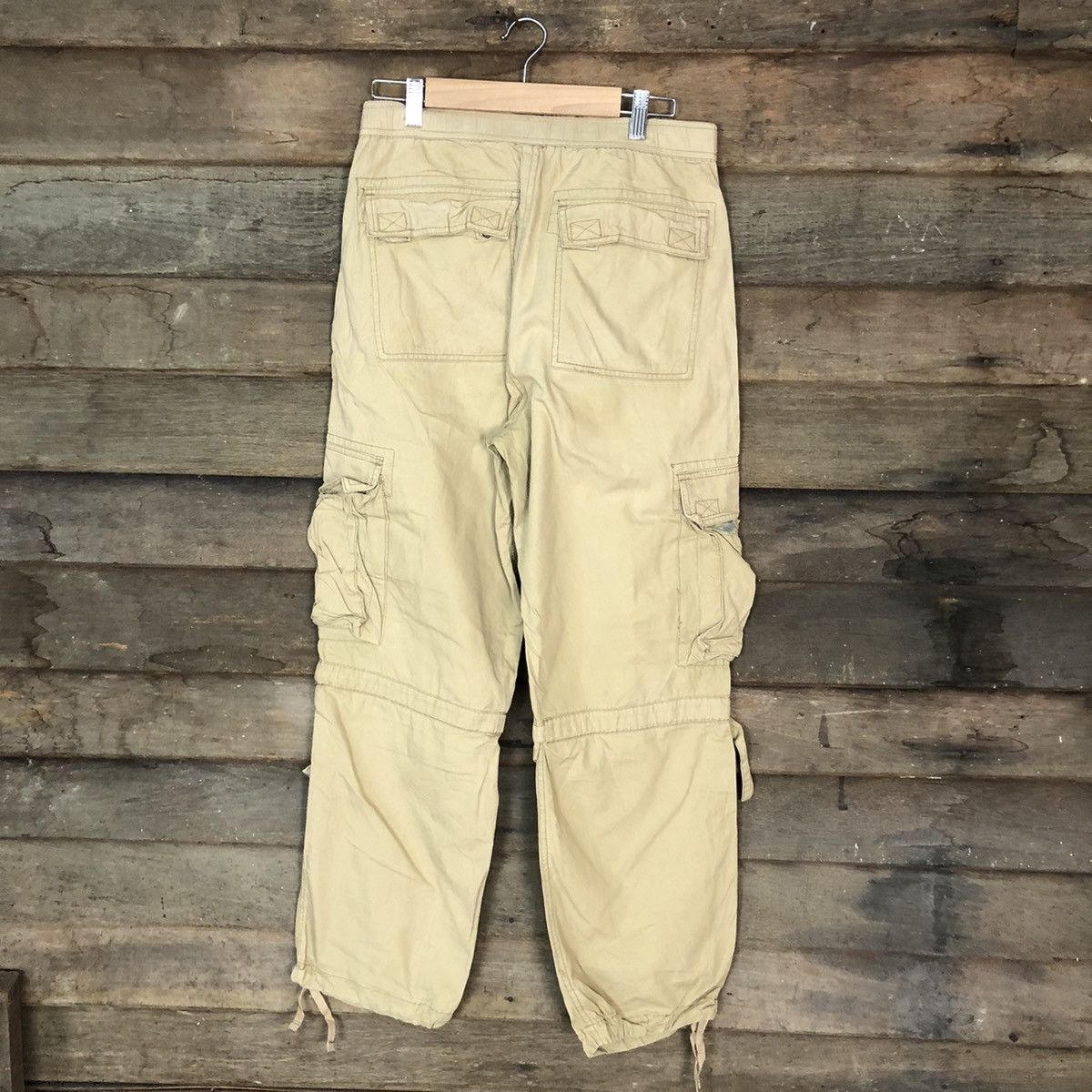 Vintage Vache Brown multi pocket streetwear Cargo Pants #3391 Size US 29 - 11 Thumbnail