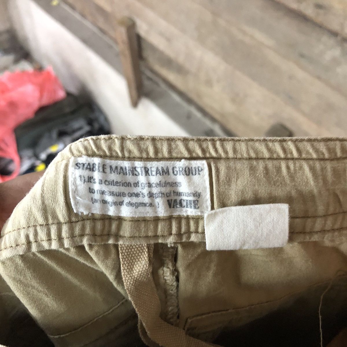 Vintage Vache Brown multi pocket streetwear Cargo Pants #3391 Size US 29 - 16 Thumbnail