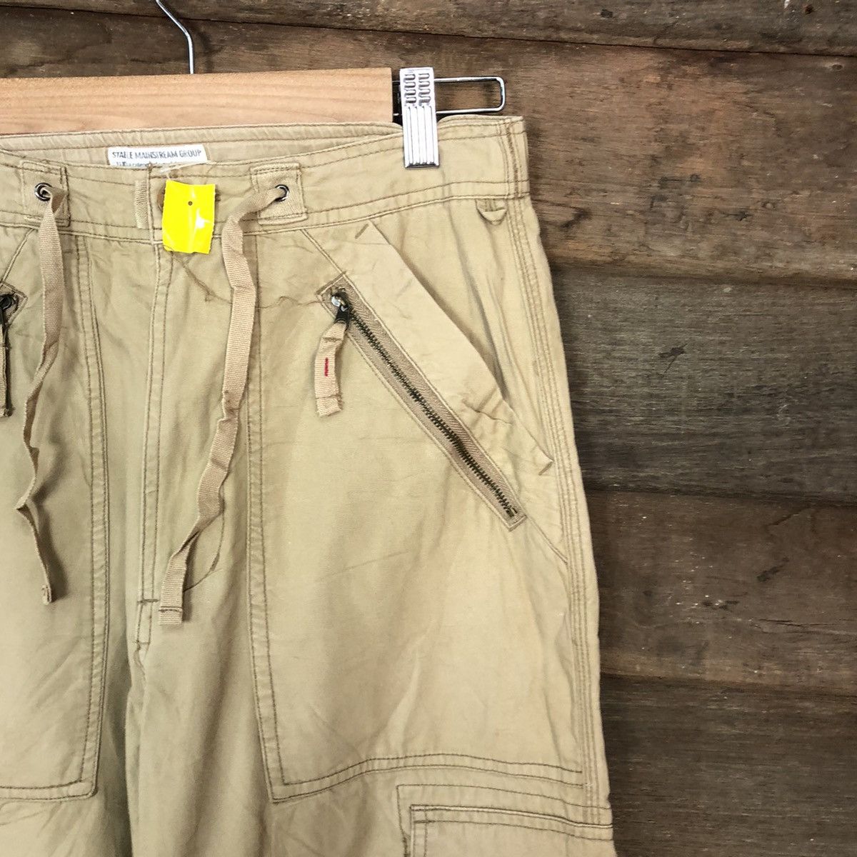 Vintage Vache Brown multi pocket streetwear Cargo Pants #3391 Size US 29 - 5 Thumbnail