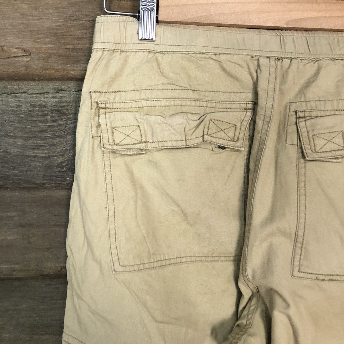 Vintage Vache Brown multi pocket streetwear Cargo Pants #3391 Size US 29 - 14 Thumbnail