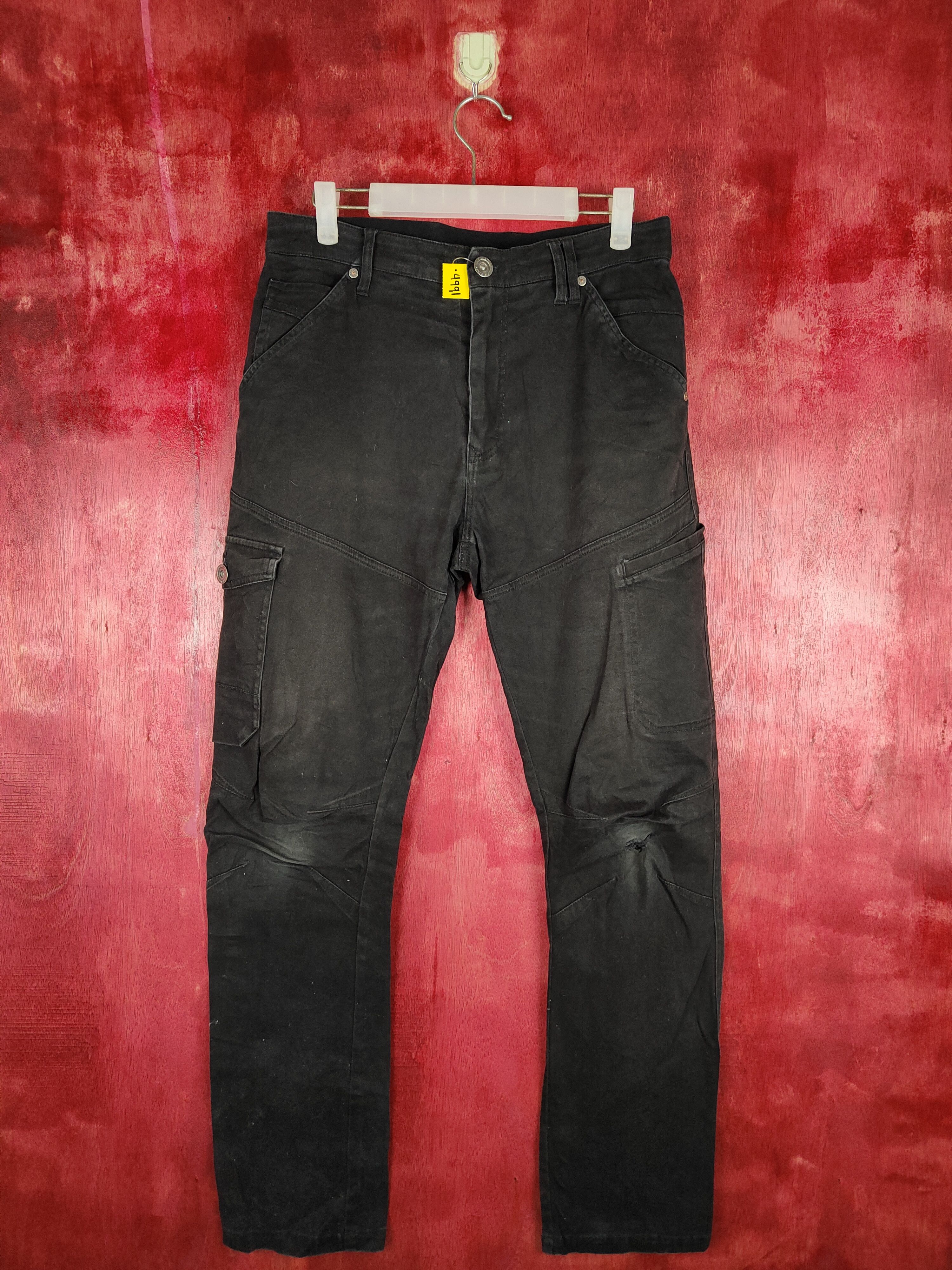 Japanese Brand Field Core utility tactical worker Black cargo Pants #4491 Size US 33 - 1 Thumbnail