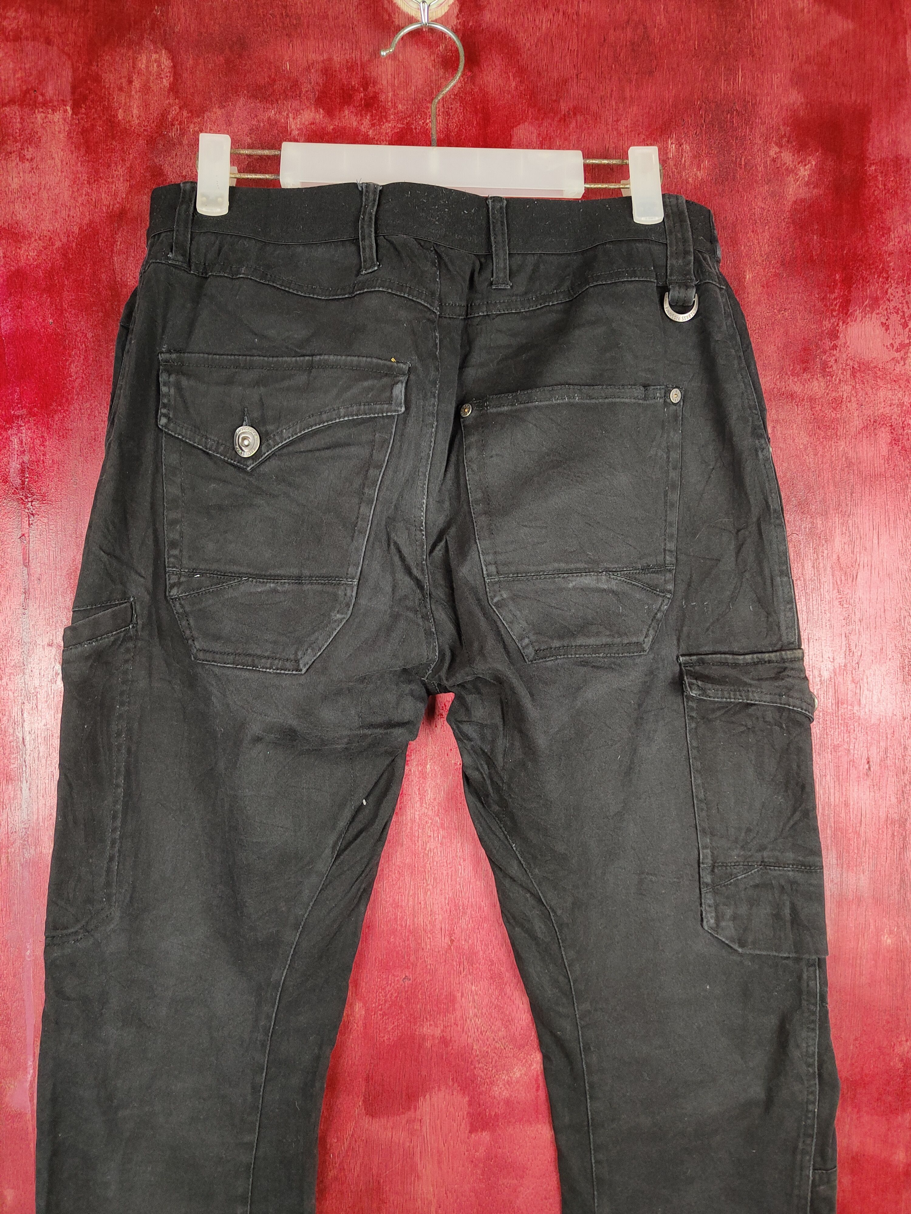 Japanese Brand Field Core utility tactical worker Black cargo Pants #4491 Size US 33 - 10 Thumbnail
