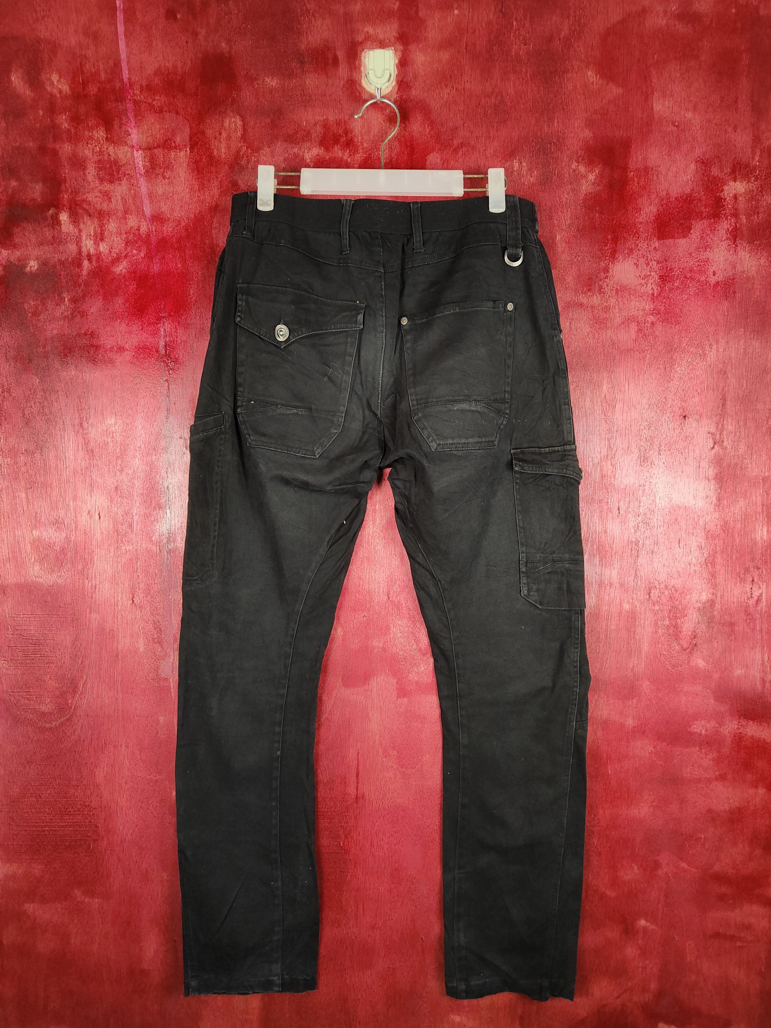 Japanese Brand Field Core utility tactical worker Black cargo Pants #4491 Size US 33 - 9 Thumbnail