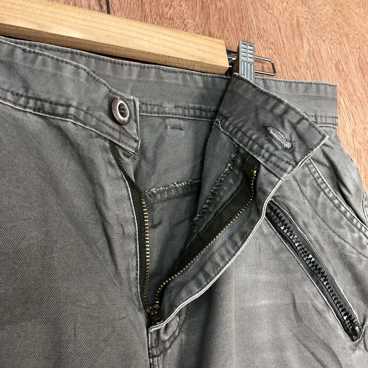 Faded Glory Japan Grey Faded MUltipocket Cargo Pants #c657DL Size US 35 - 9 Thumbnail