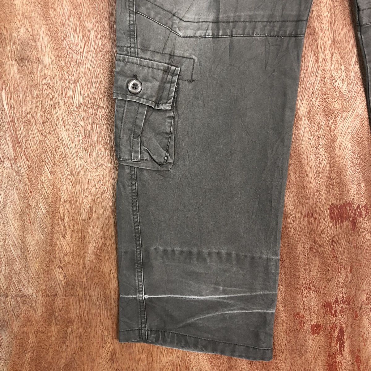 Faded Glory Japan Grey Faded MUltipocket Cargo Pants #c657DL Size US 35 - 7 Thumbnail