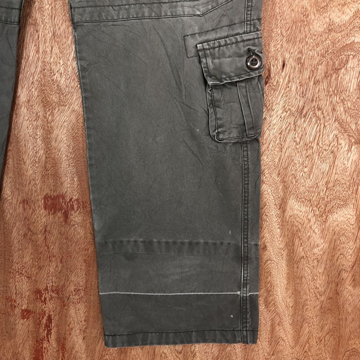 Faded Glory Japan Grey Faded MUltipocket Cargo Pants #c657DL Size US 35 - 8 Thumbnail