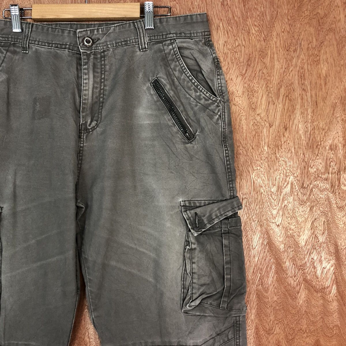 Faded Glory Japan Grey Faded MUltipocket Cargo Pants #c657DL Size US 35 - 5 Thumbnail