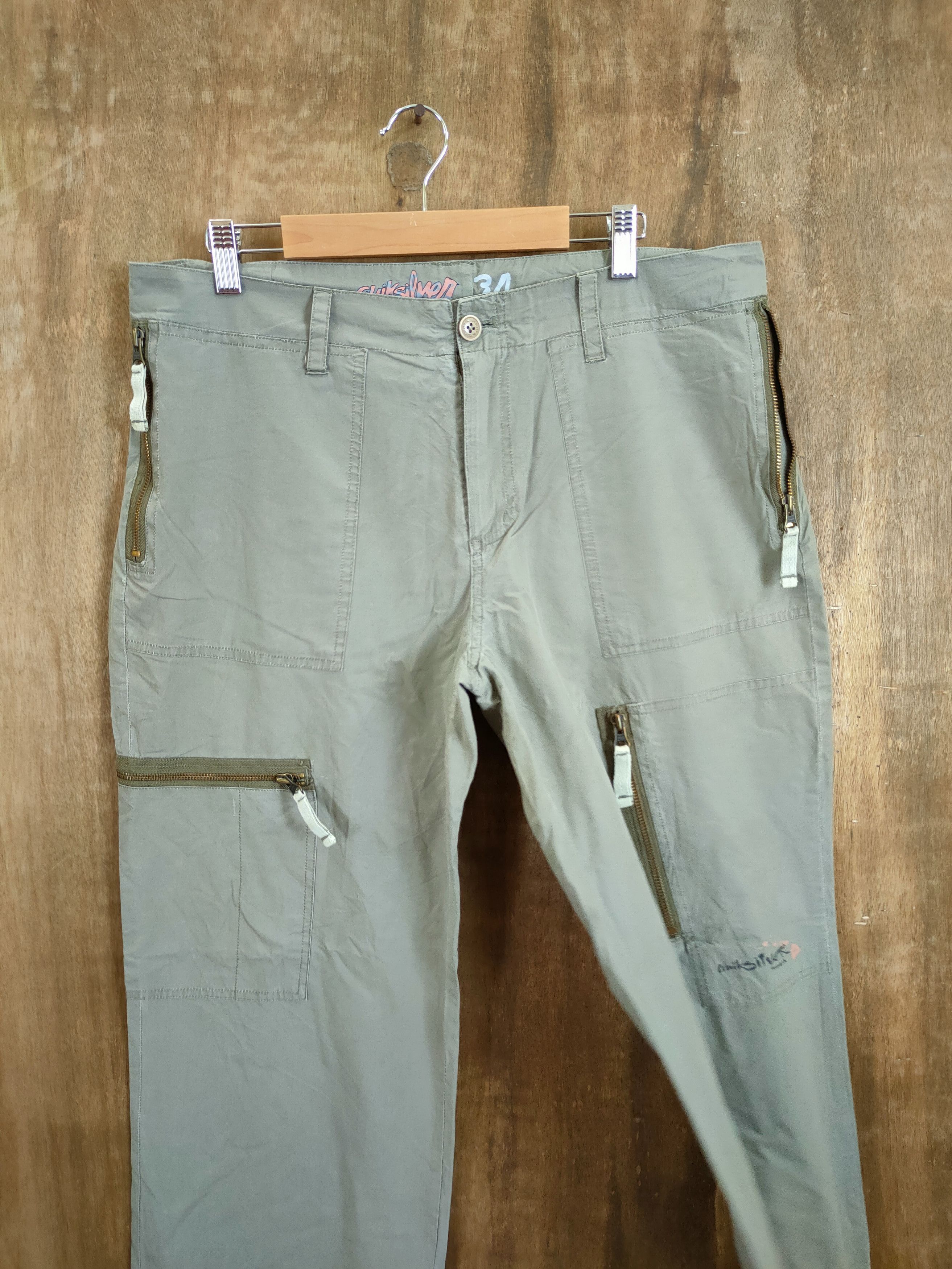 Quicksilver D Quiksilver surf style multipocket track cargo pants#46-791 Size US 35 - 4 Thumbnail