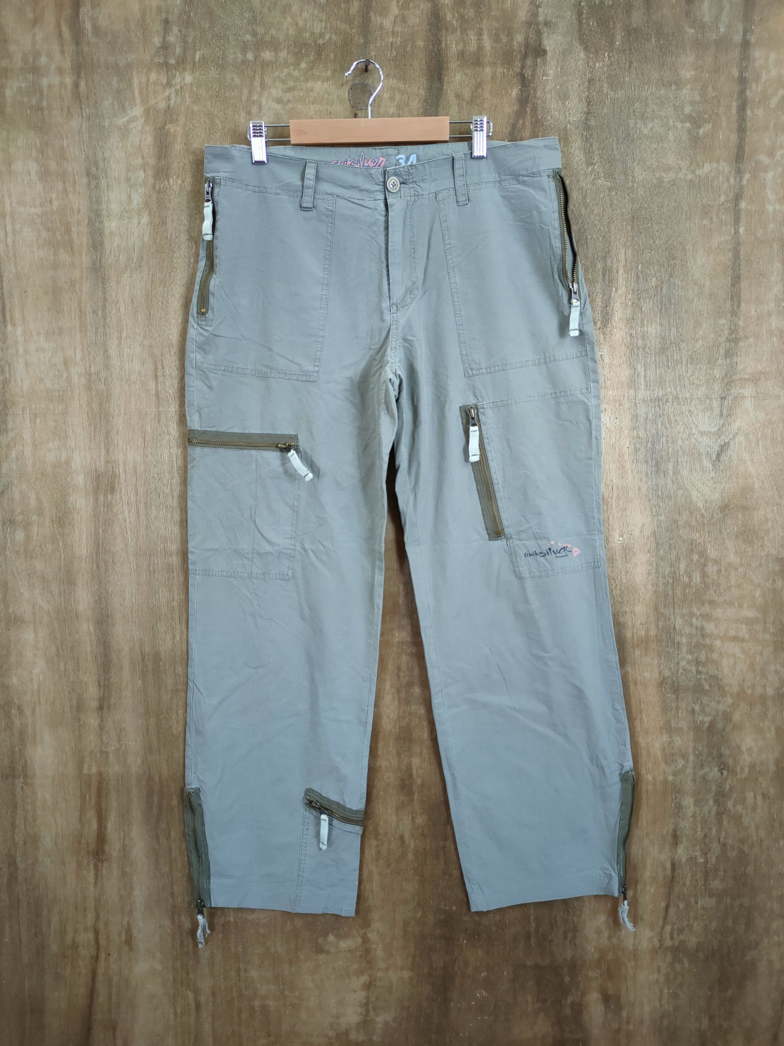 Quicksilver D Quiksilver surf style multipocket track cargo pants#46-791 Size US 35 - 1 Thumbnail