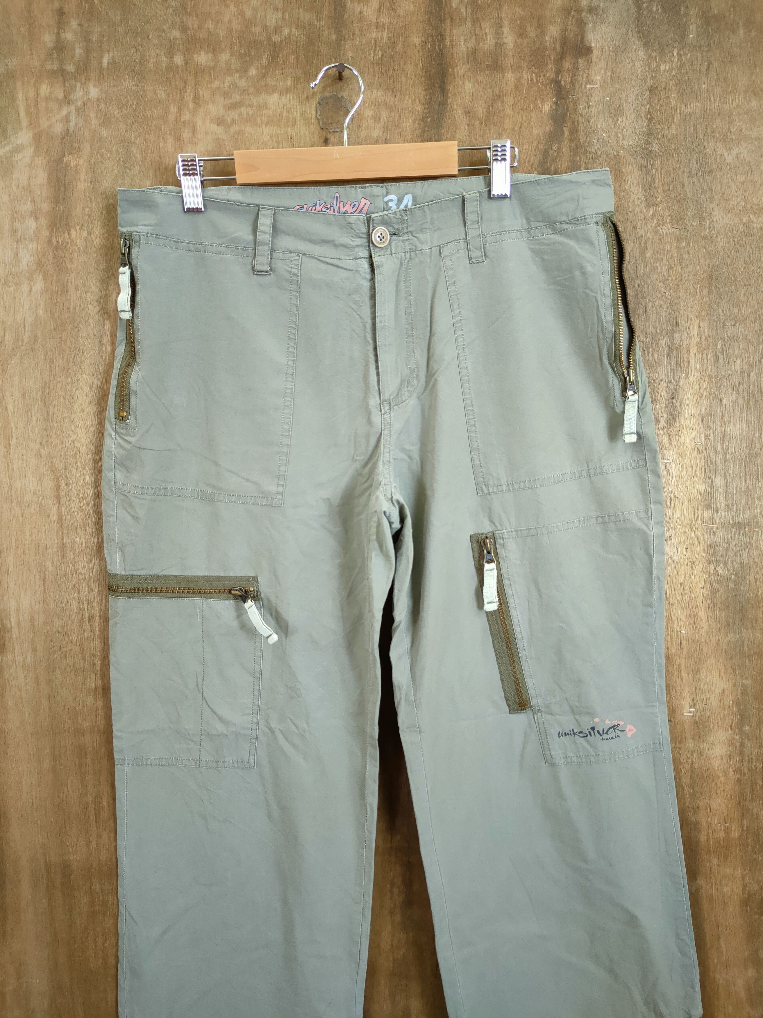 Quicksilver D Quiksilver surf style multipocket track cargo pants#46-791 Size US 35 - 5 Thumbnail