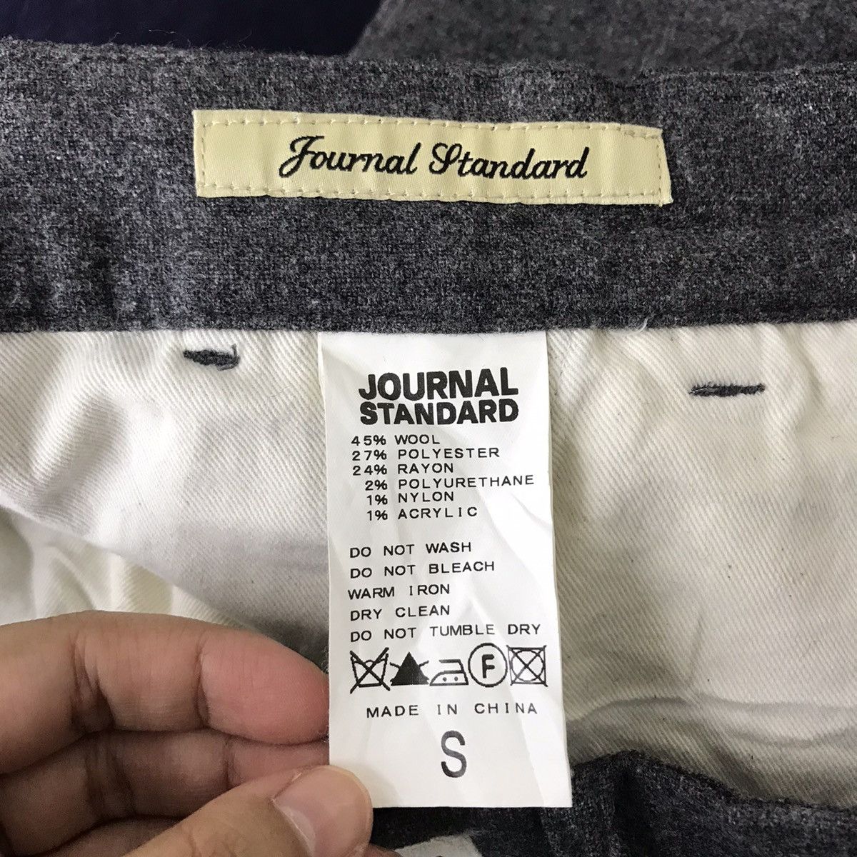 Journal Standard JOURNAL STANDARD Japanese Brand Wool Casual Trousers Pant Size US 29 - 4 Thumbnail