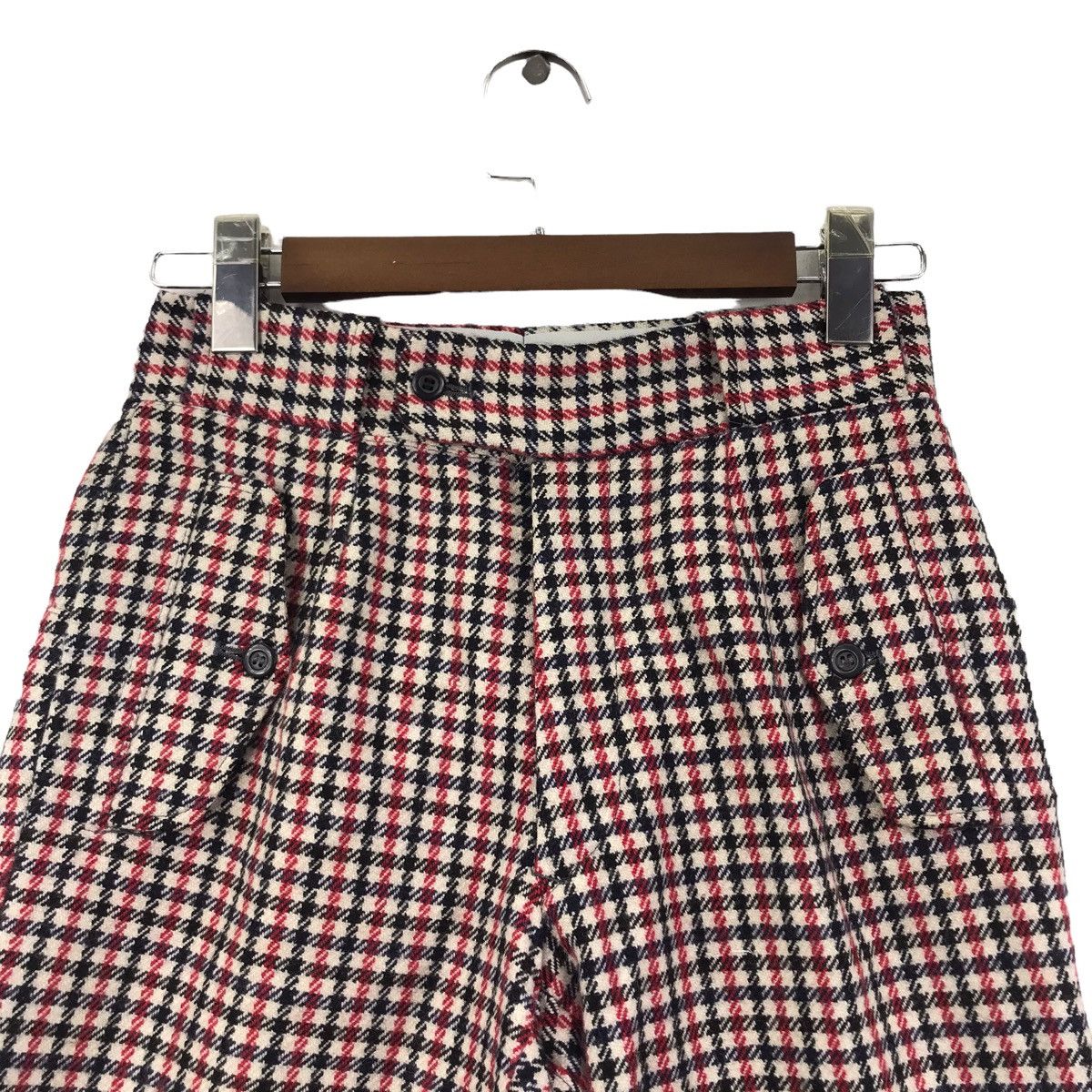 Descente DESCENTE Check Tartan Wool Trousers Pant Size US 26 / EU 42 - 2 Thumbnail