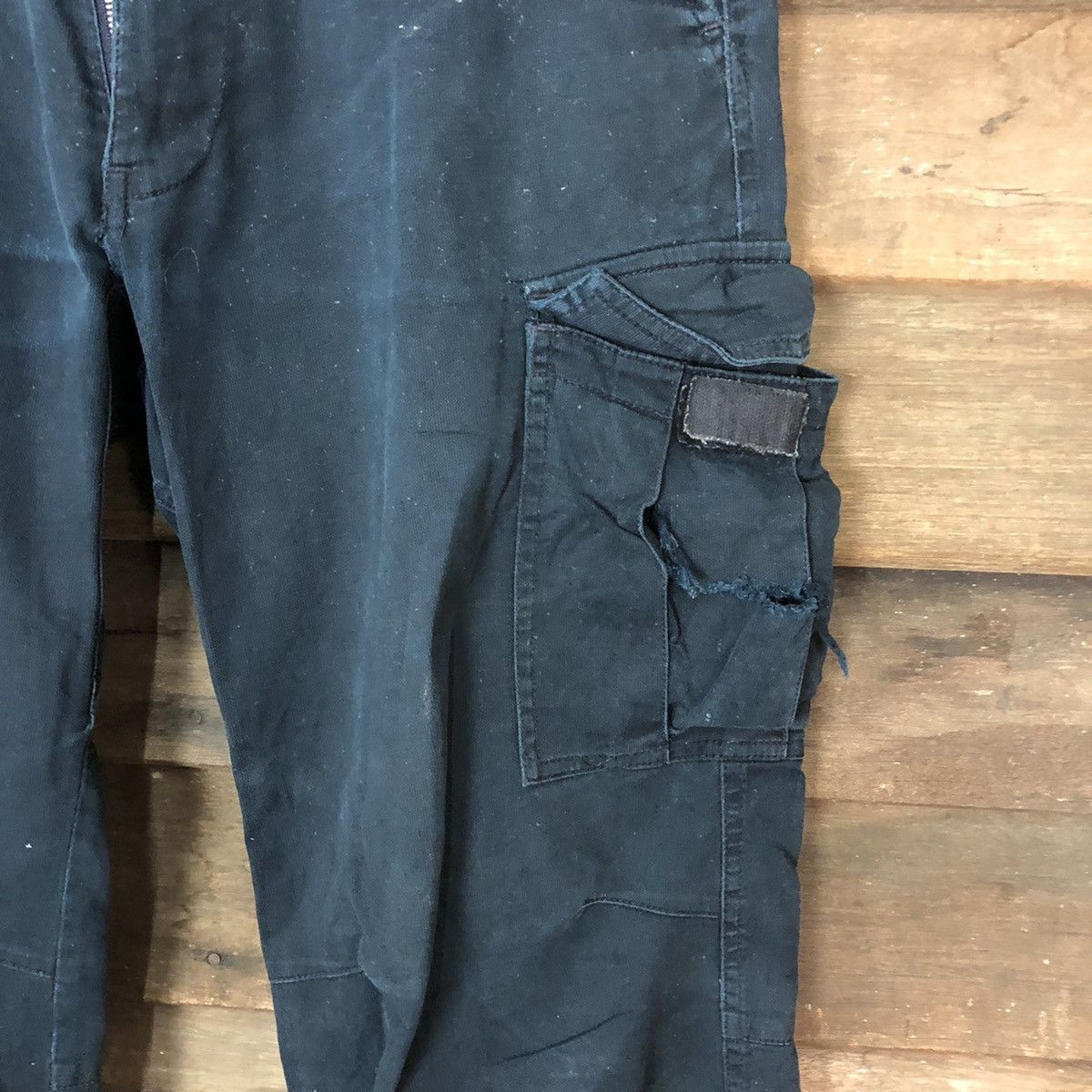 Japanese Brand Japanese Brand Dark Blue utility Cargo Pants #7063 Size US 32 / EU 48 - 7 Thumbnail
