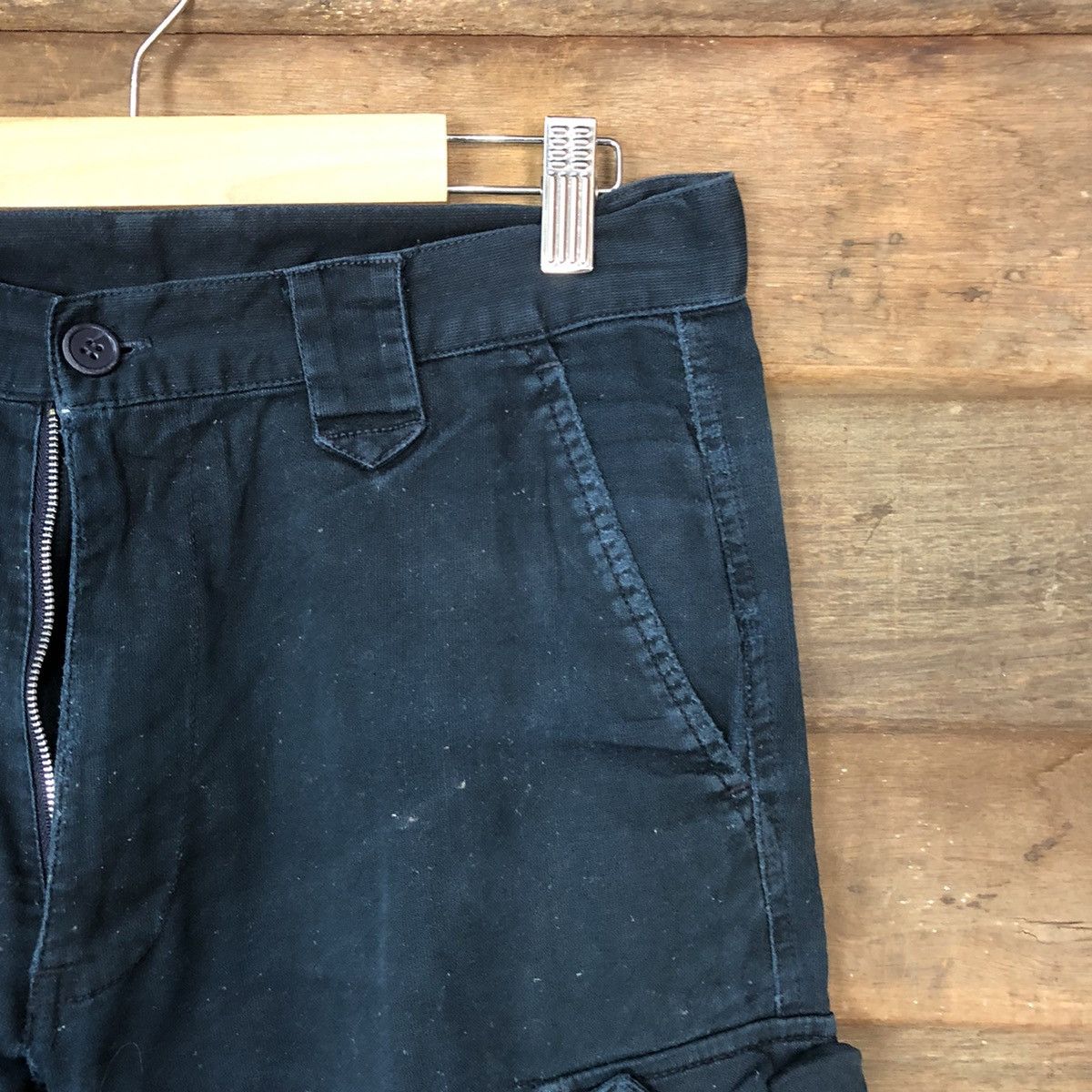 Japanese Brand Japanese Brand Dark Blue utility Cargo Pants #7063 Size US 32 / EU 48 - 5 Thumbnail