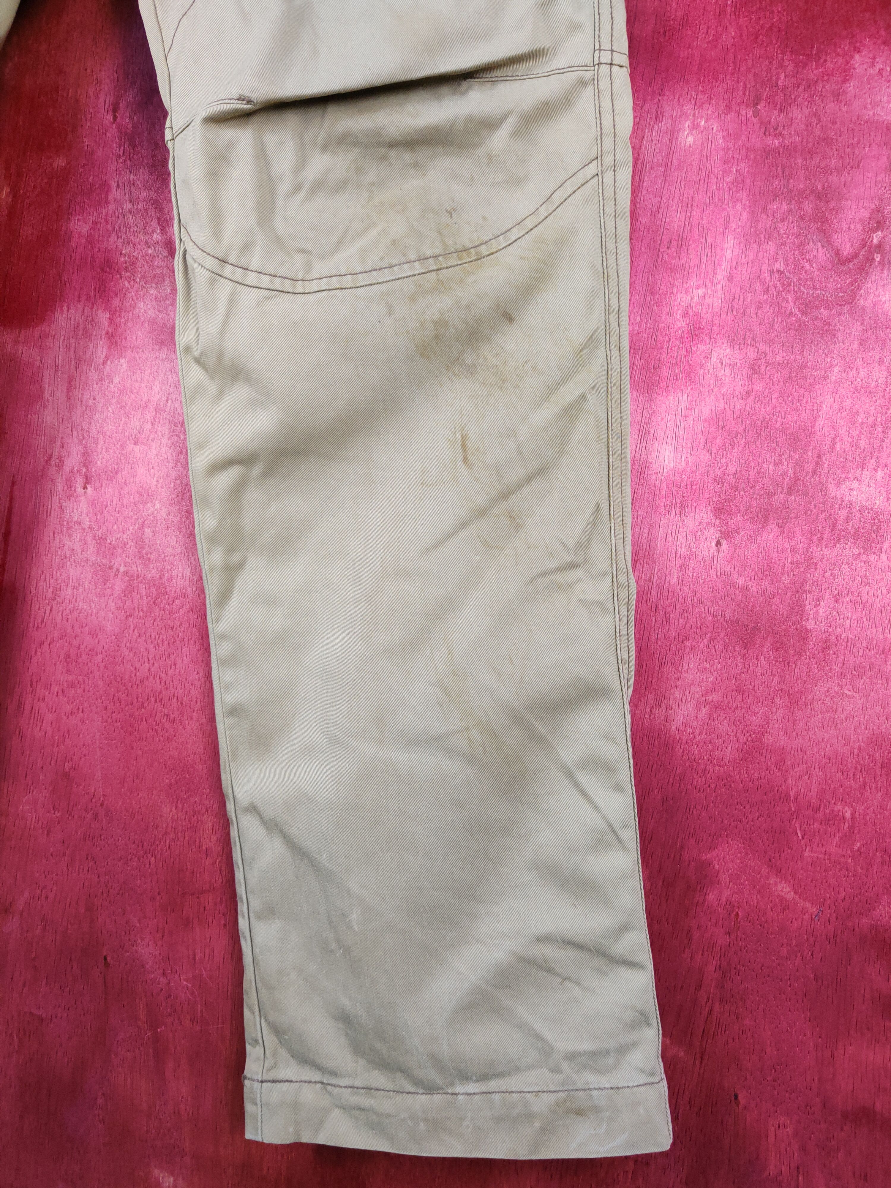 Dickies Dickies Brown distressed faded double knee cargo Pants #4842 Size US 31 - 8 Thumbnail