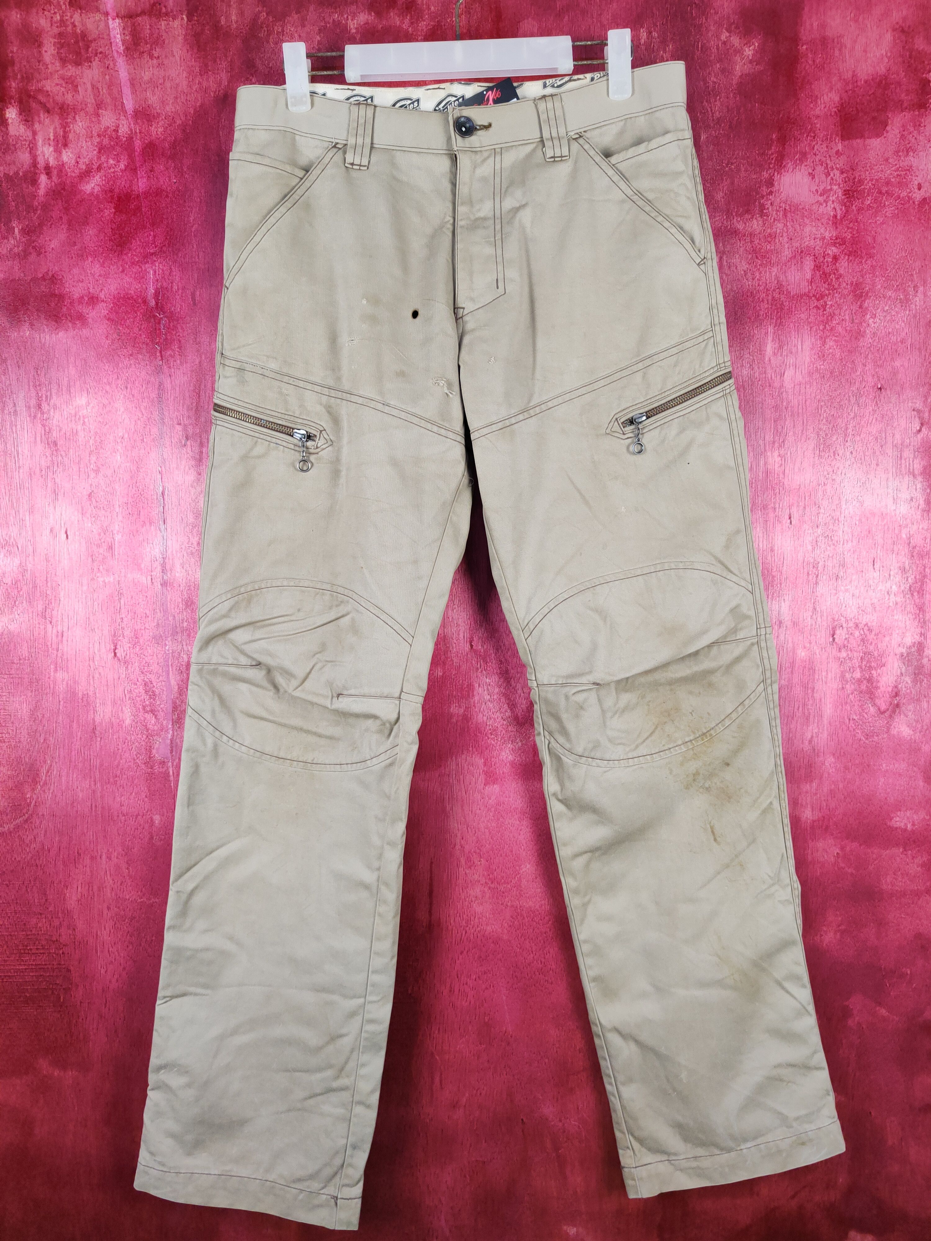 Dickies Dickies Brown distressed faded double knee cargo Pants #4842 Size US 31 - 1 Thumbnail