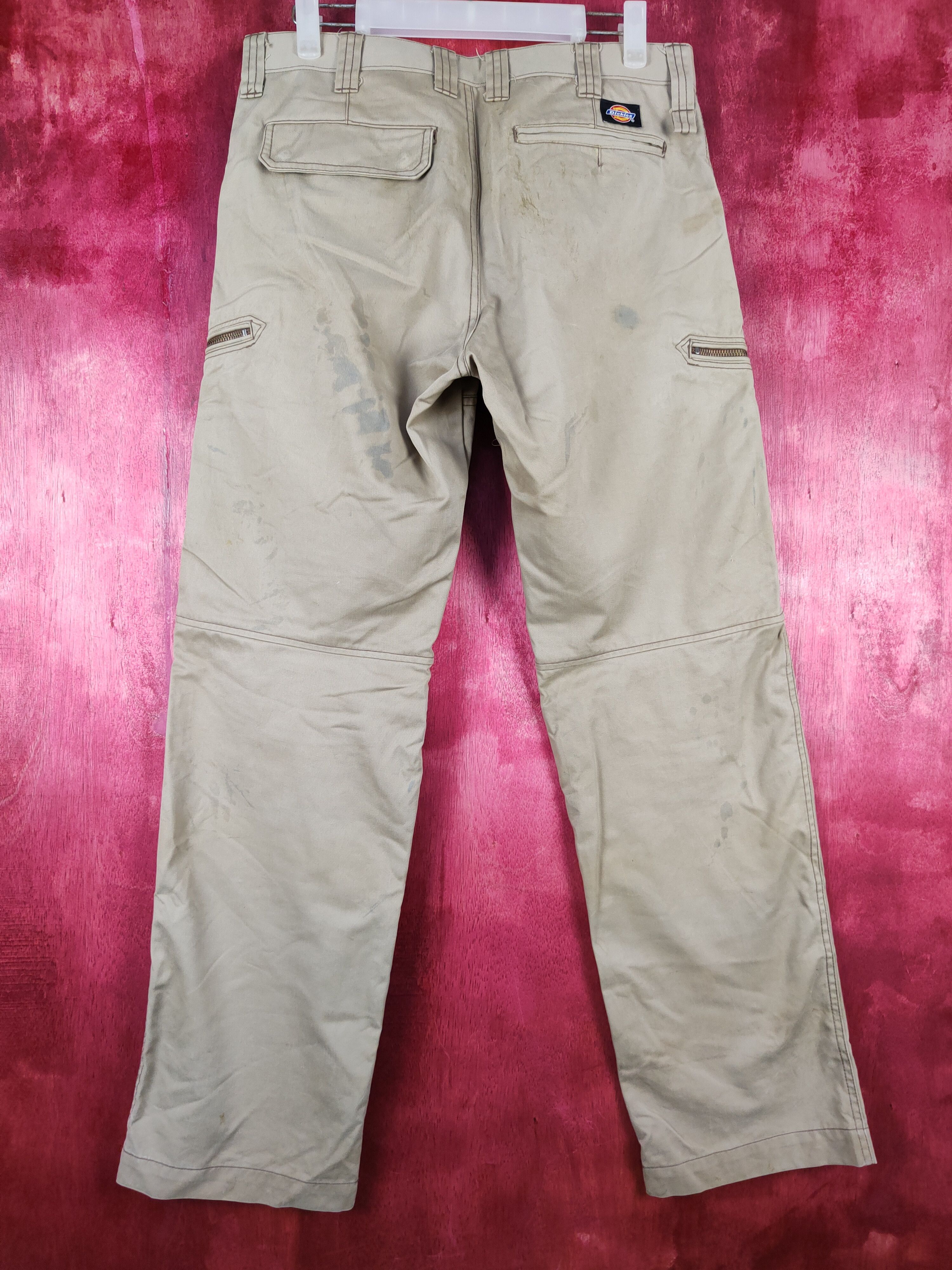 Dickies Dickies Brown distressed faded double knee cargo Pants #4842 Size US 31 - 10 Thumbnail