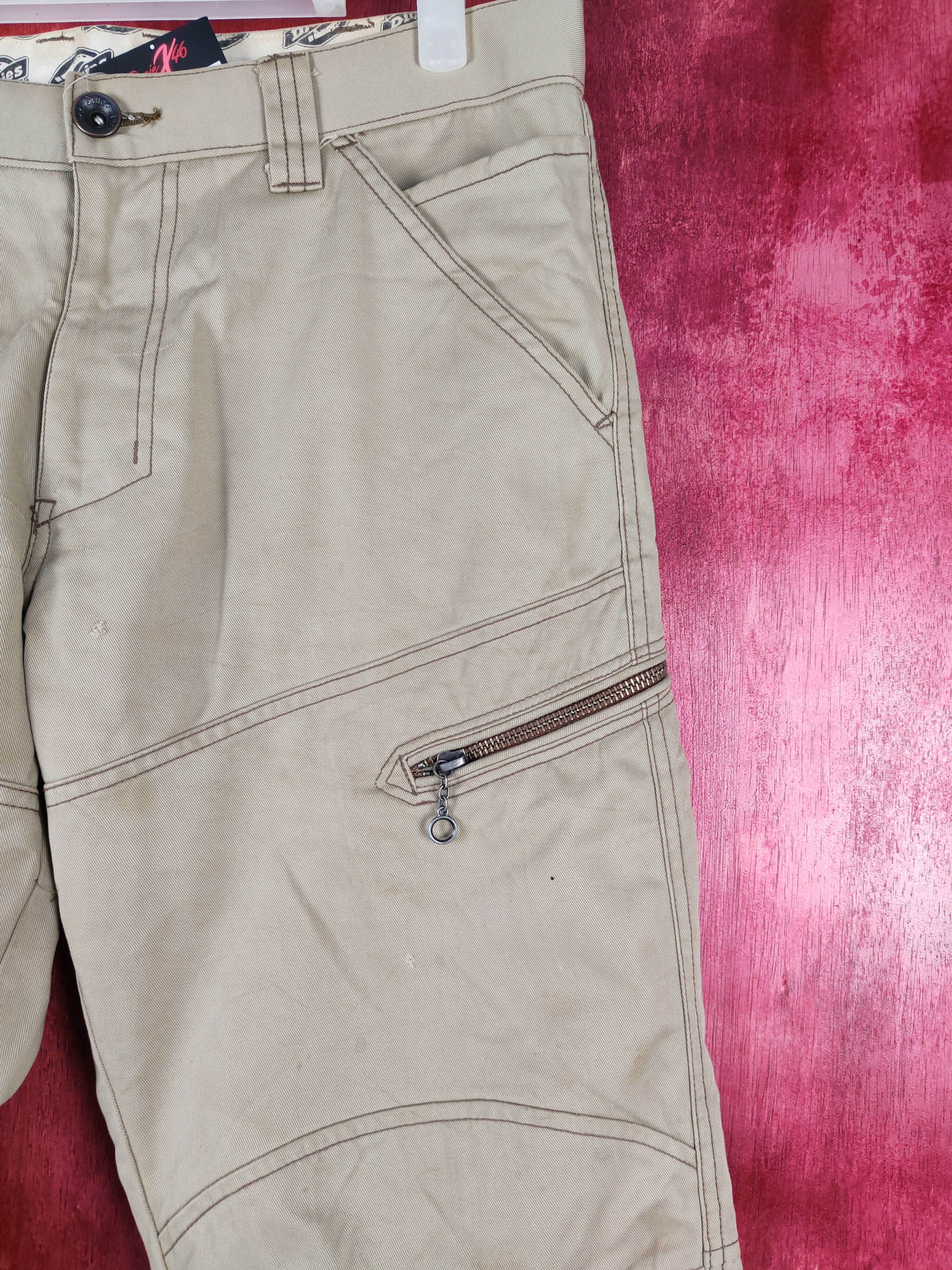 Dickies Dickies Brown distressed faded double knee cargo Pants #4842 Size US 31 - 7 Thumbnail