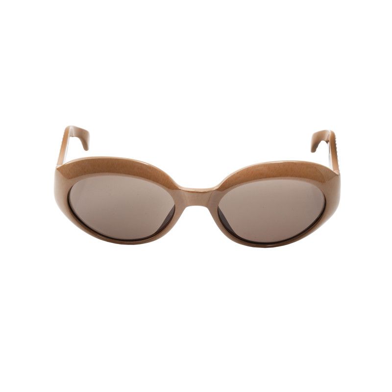 Max Mara Max Mara 90's Light Brown Oval Frame Sunglasses Size ONE SIZE - 2 Thumbnail