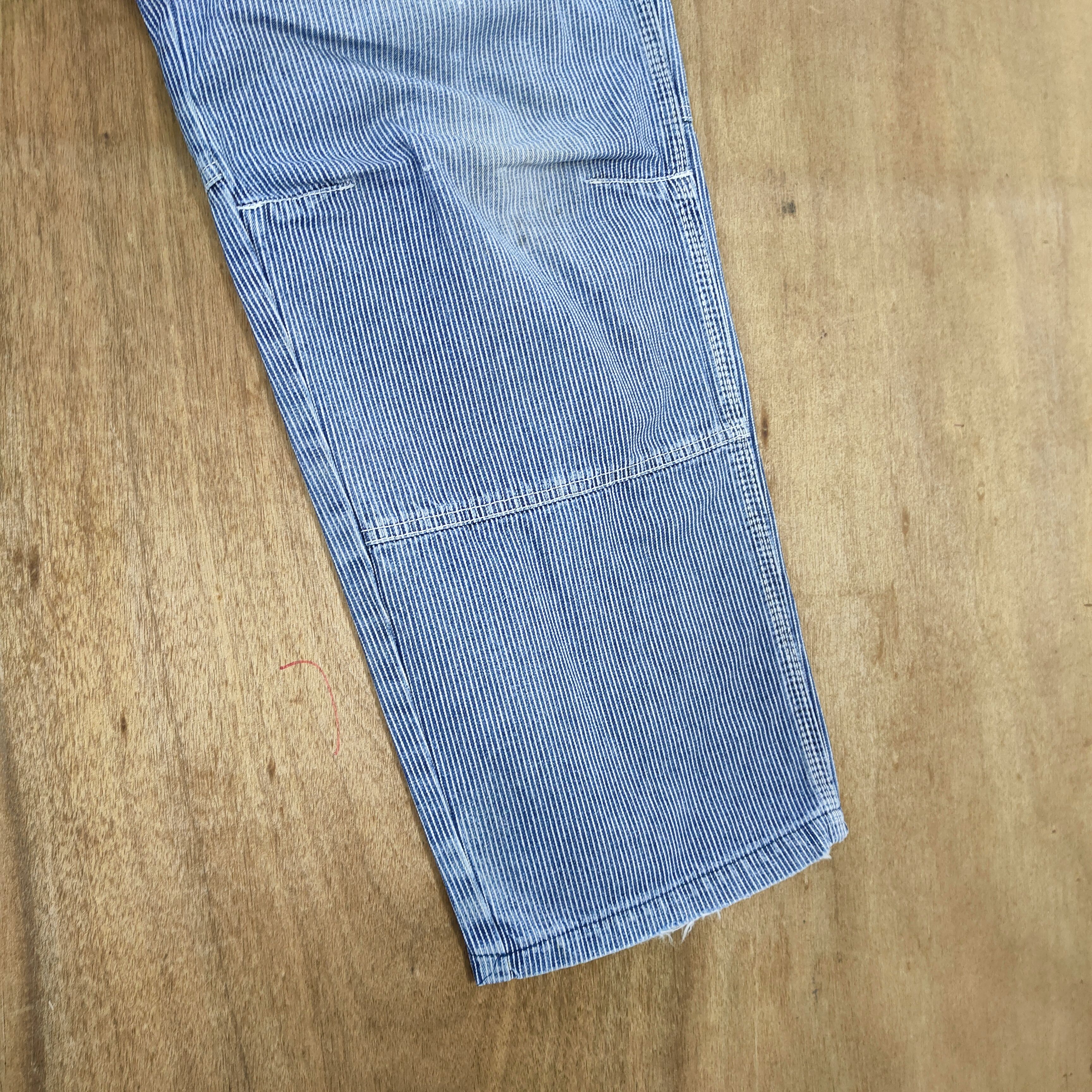 Japanese Brand × Vintage VINTAGE DOGMAN HICKORY STRIPED CARGO PANTS Size US 29 - 9 Thumbnail