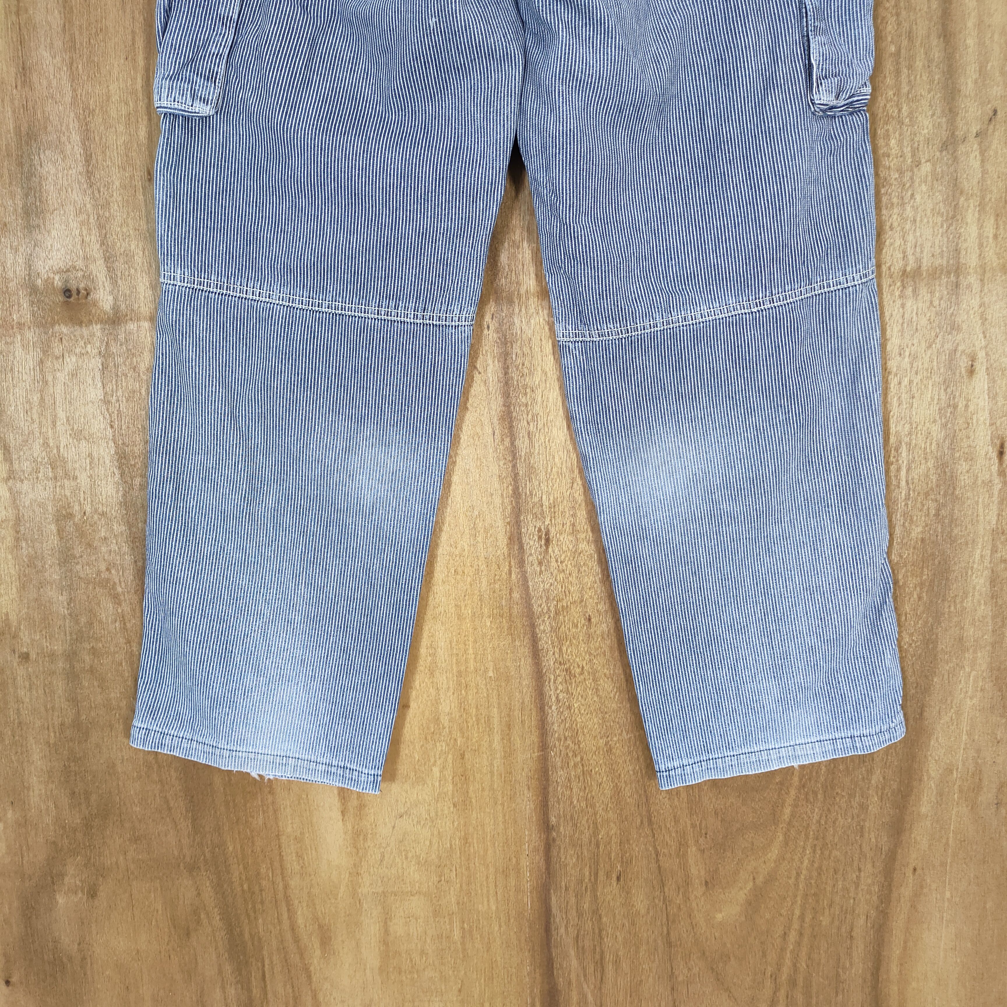 Japanese Brand × Vintage VINTAGE DOGMAN HICKORY STRIPED CARGO PANTS Size US 29 - 12 Thumbnail