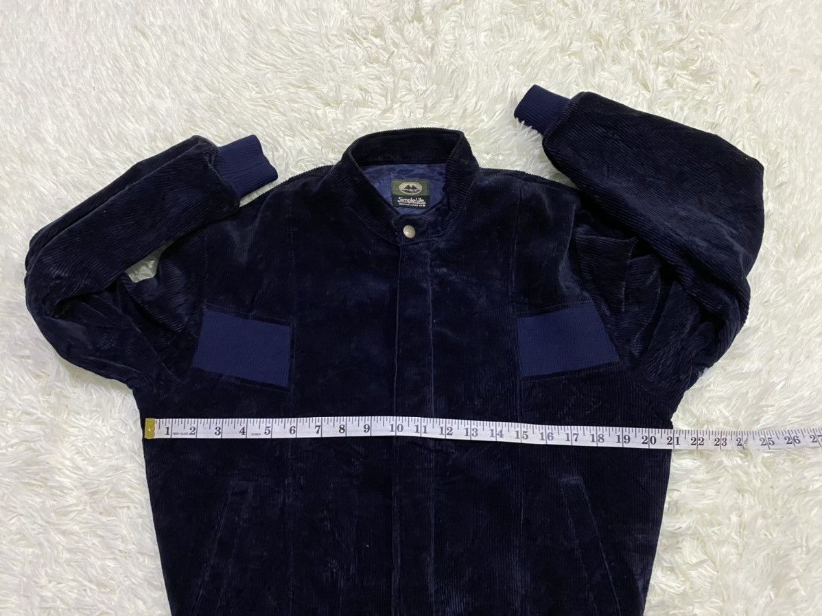 Japanese Brand Simple Life Velvet Jacket in Dark Blue Size US M / EU 48-50 / 2 - 11 Thumbnail