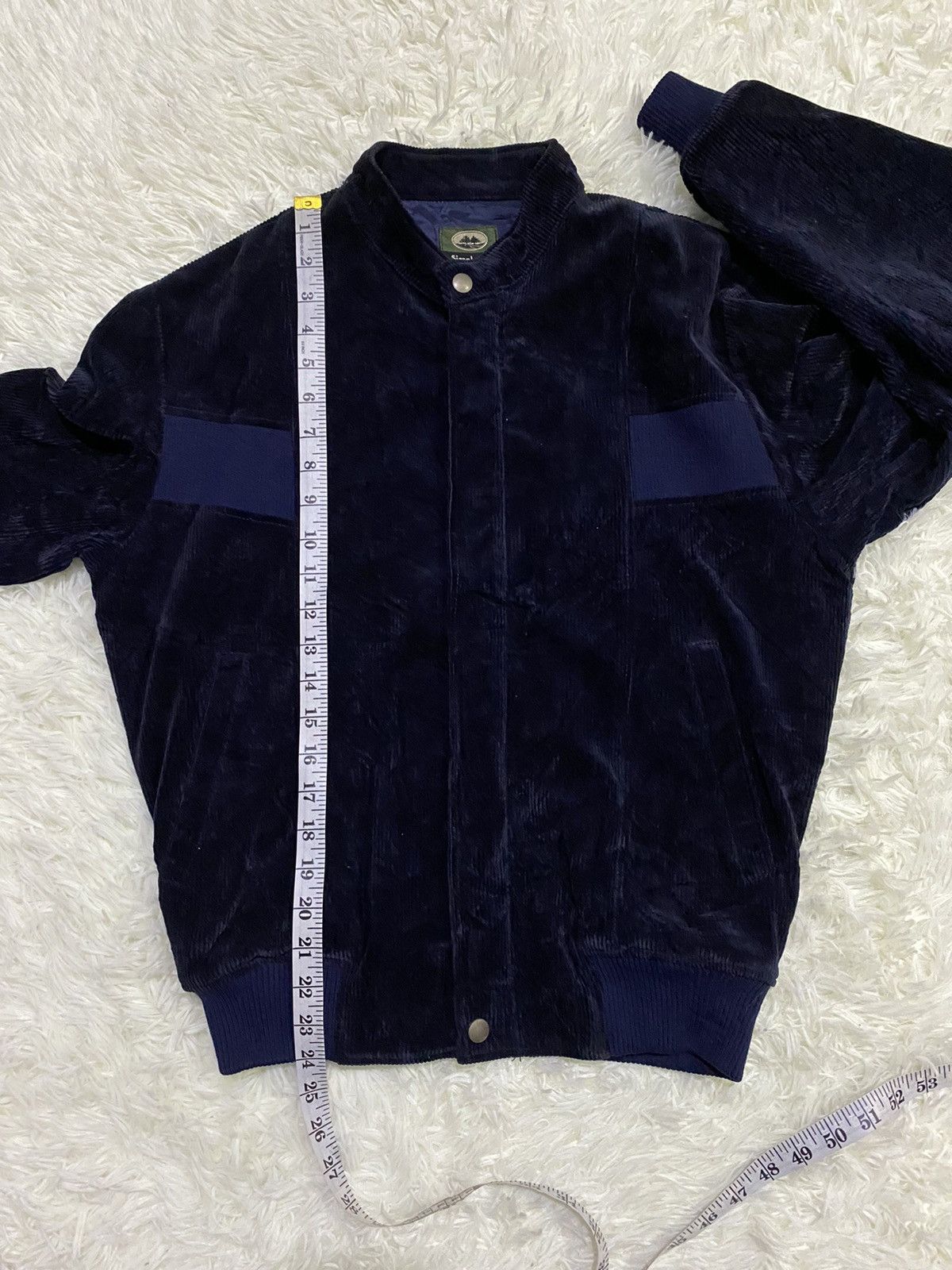 Japanese Brand Simple Life Velvet Jacket in Dark Blue Size US M / EU 48-50 / 2 - 12 Thumbnail