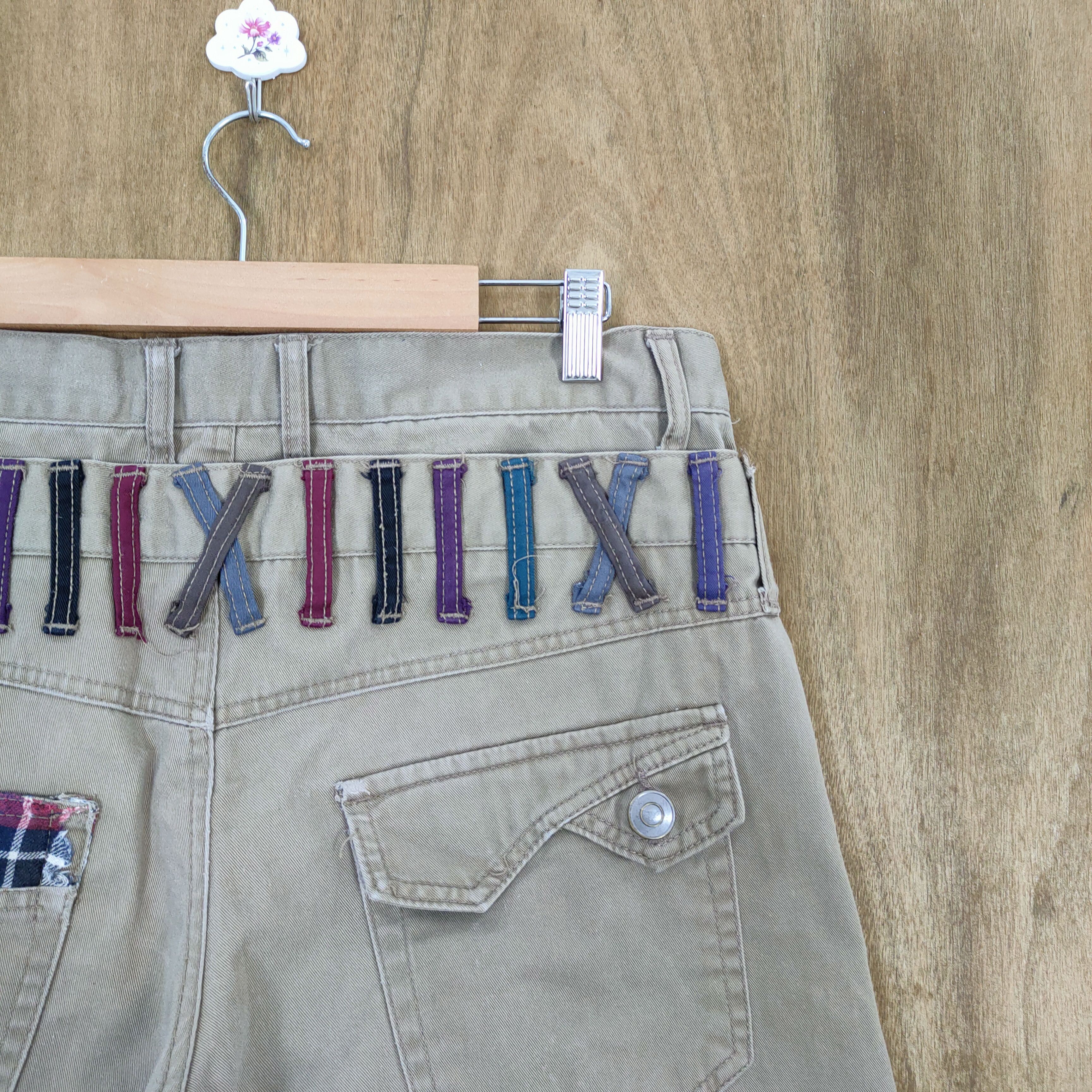 Japanese Brand ROUSHATE DOUBLE WAIST DISTRESSED PANTS Size US 32 / EU 48 - 13 Thumbnail