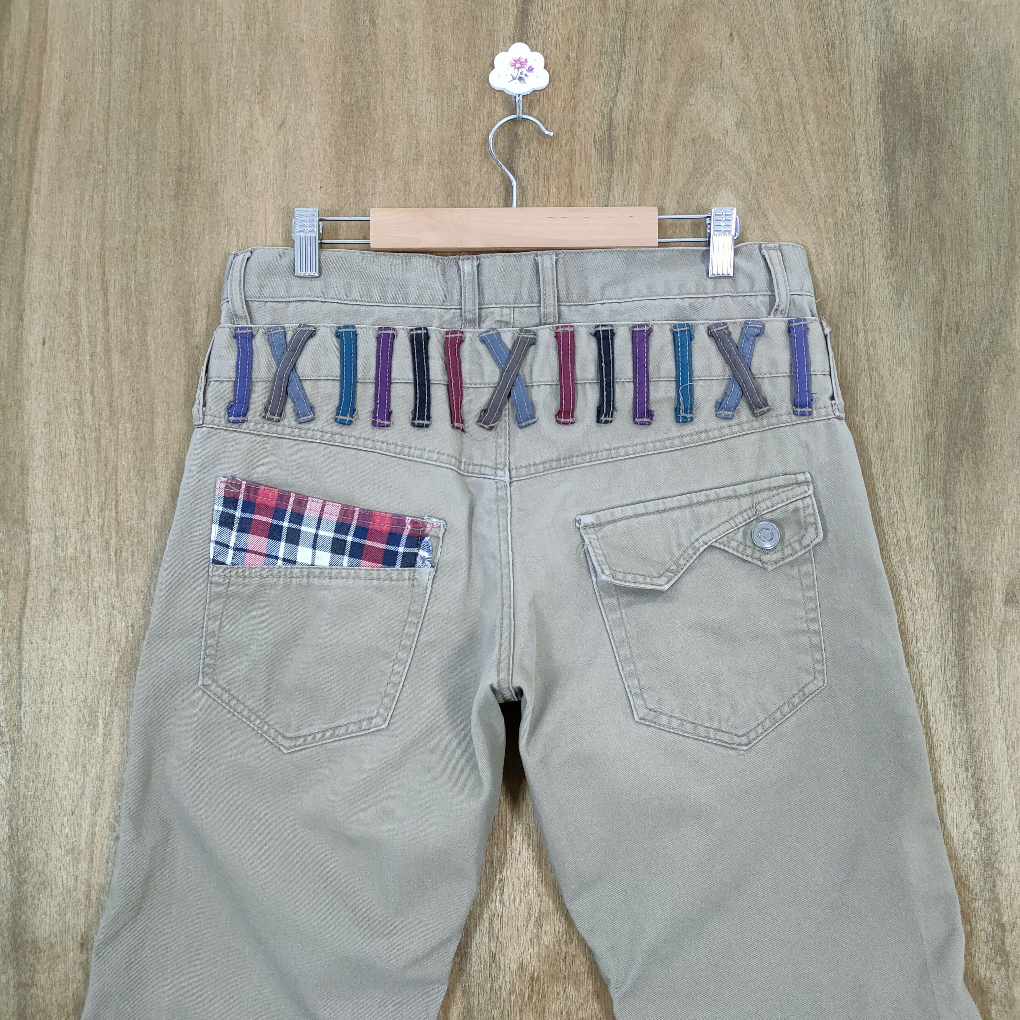 Japanese Brand ROUSHATE DOUBLE WAIST DISTRESSED PANTS Size US 32 / EU 48 - 11 Thumbnail