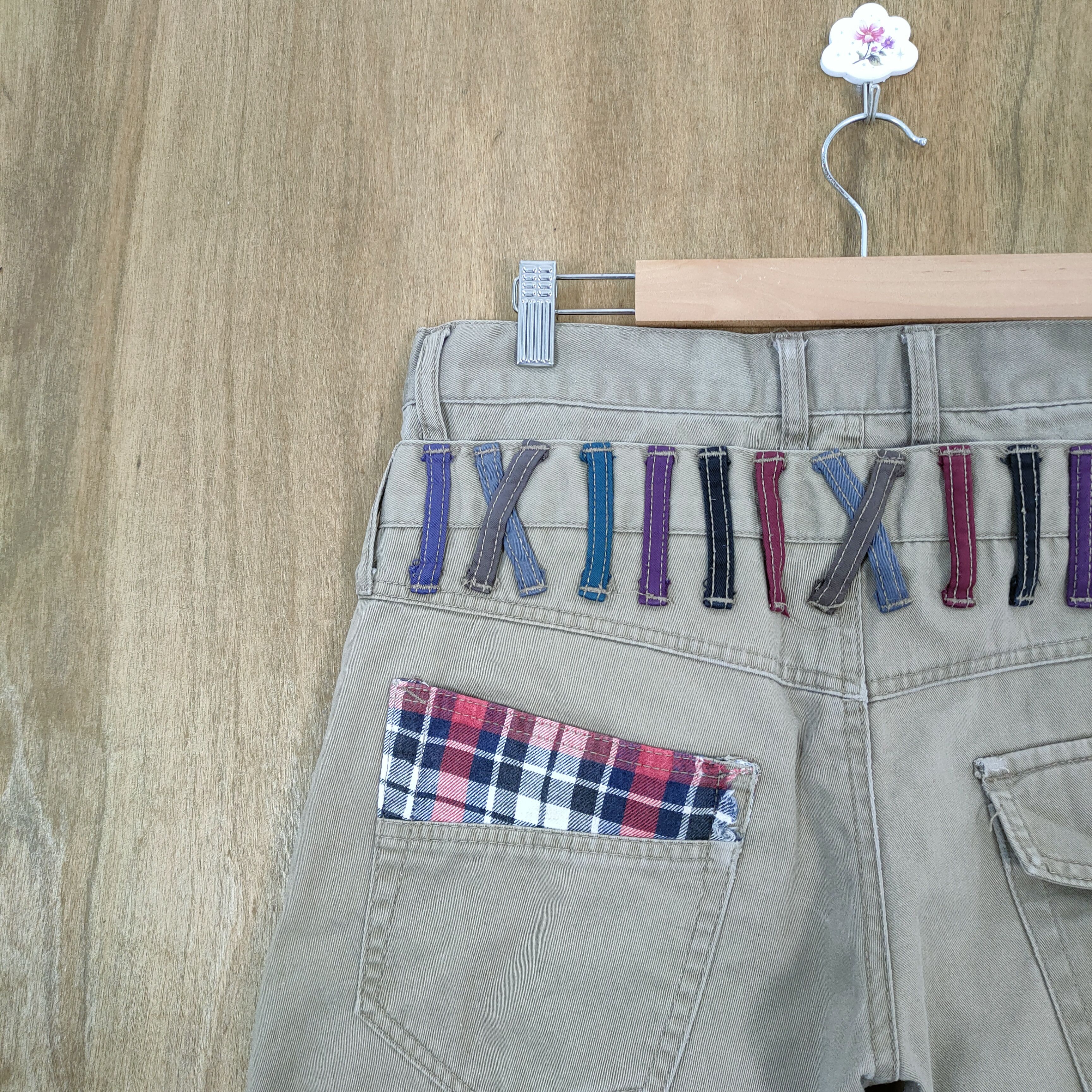 Japanese Brand ROUSHATE DOUBLE WAIST DISTRESSED PANTS Size US 32 / EU 48 - 14 Thumbnail