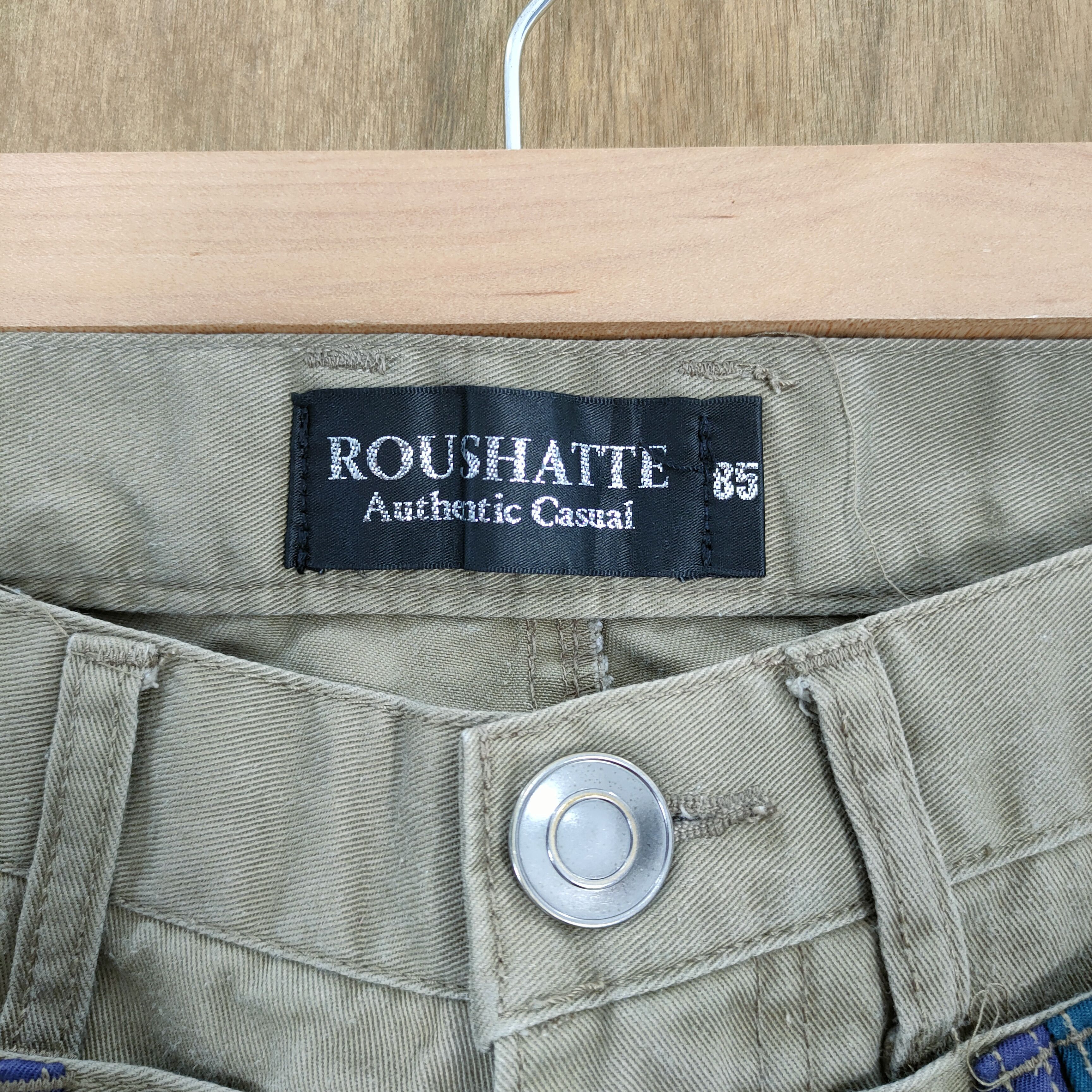 Japanese Brand ROUSHATE DOUBLE WAIST DISTRESSED PANTS Size US 32 / EU 48 - 10 Thumbnail