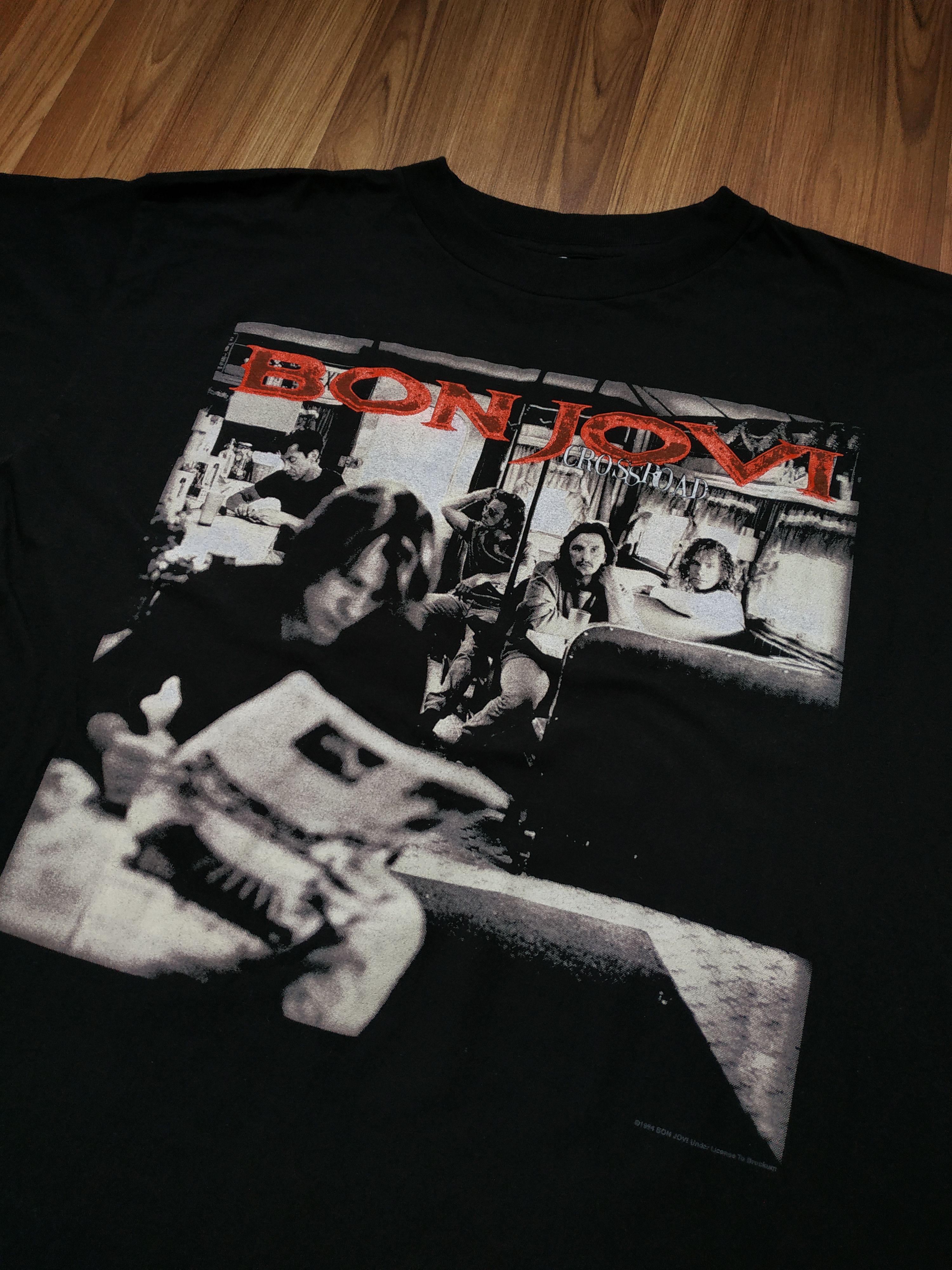 Vintage Vintage Bon Jovi Cross Road 1994 TShirt Metallica Pink Floyd Size US L / EU 52-54 / 3 - 2 Thumbnail