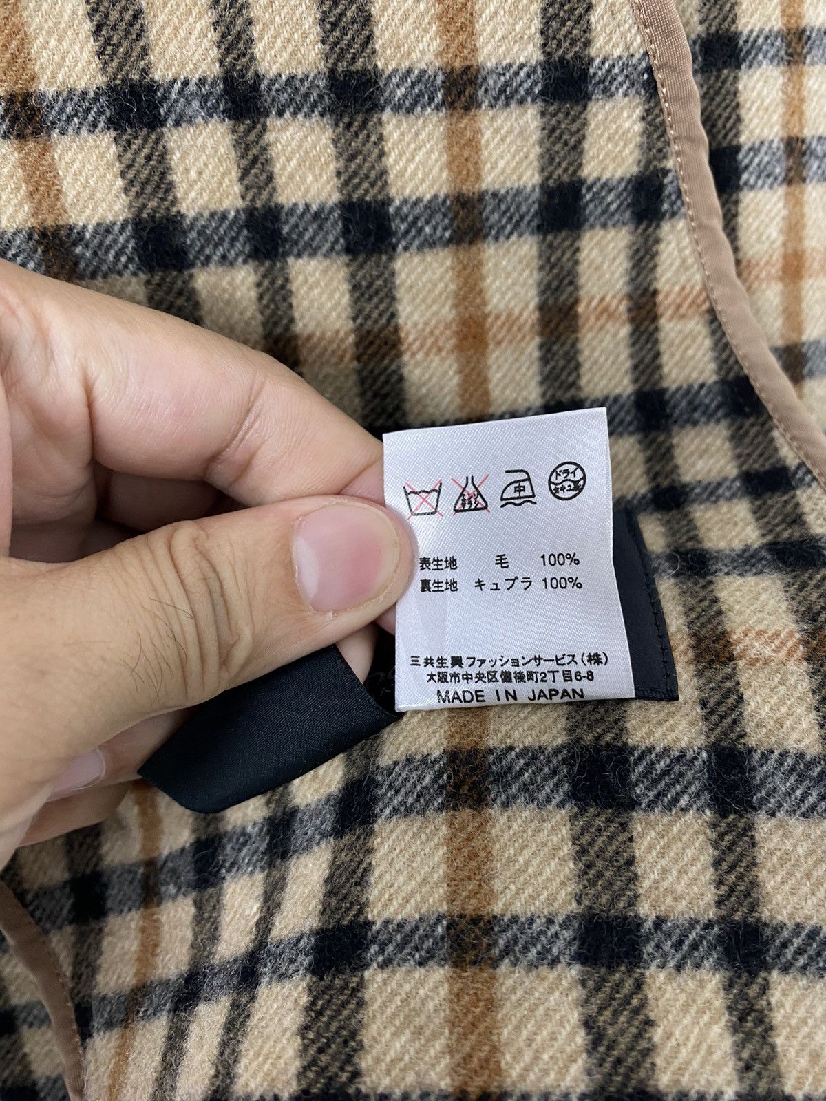 DAKS Rare‼️ Vintage Darks London Wool Coat Novacheck Inside Japan Size L / US 10 / IT 46 - 6 Thumbnail