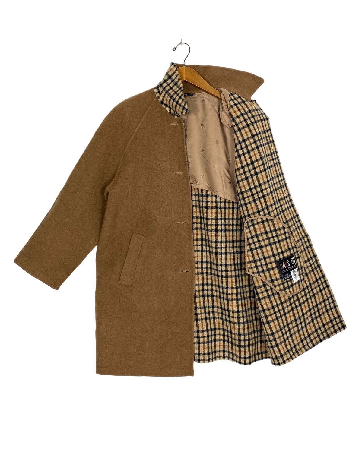 DAKS Rare‼️ Vintage Darks London Wool Coat Novacheck Inside Japan Size L / US 10 / IT 46 - 1 Thumbnail
