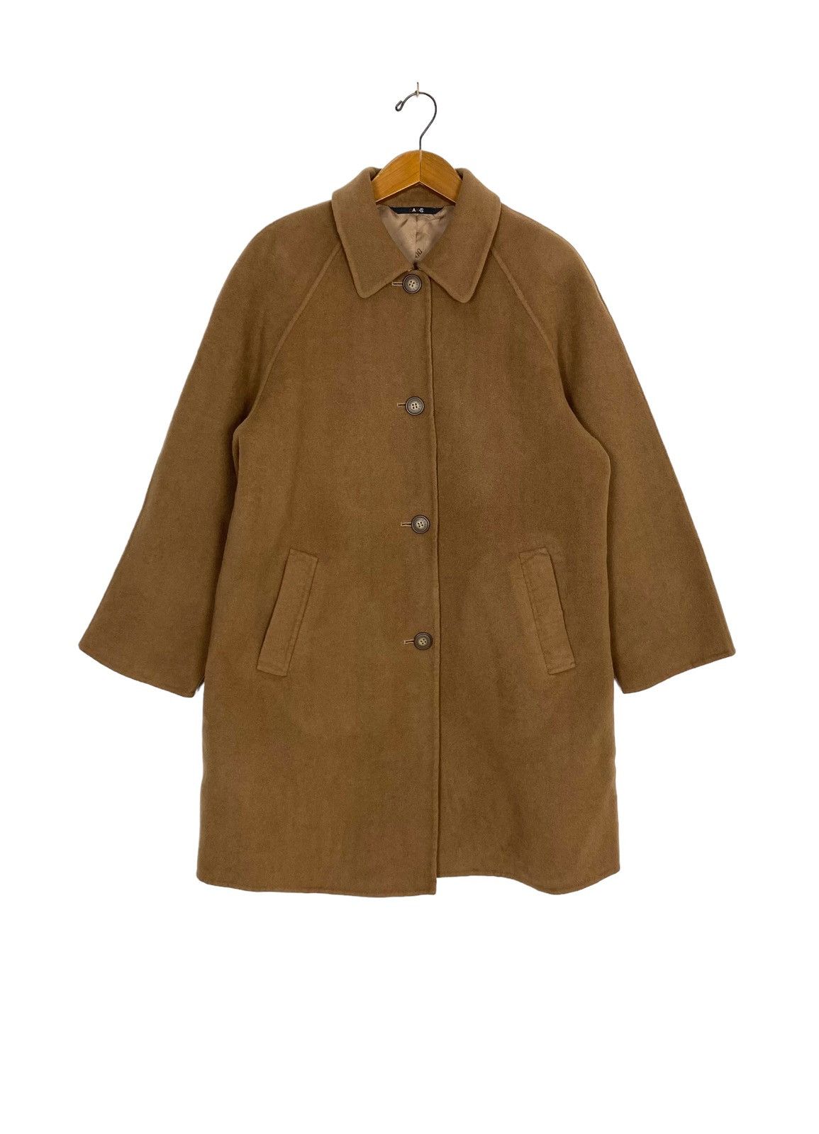 DAKS Rare‼️ Vintage Darks London Wool Coat Novacheck Inside Japan Size L / US 10 / IT 46 - 2 Thumbnail