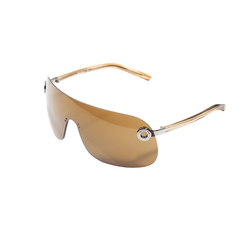Max Mara Max Mara 00's Brown Rimless Mask Sunglasses Size ONE SIZE - 2 Thumbnail