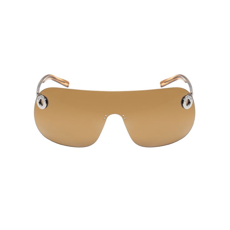 Max Mara Max Mara 00's Brown Rimless Mask Sunglasses Size ONE SIZE - 1 Thumbnail