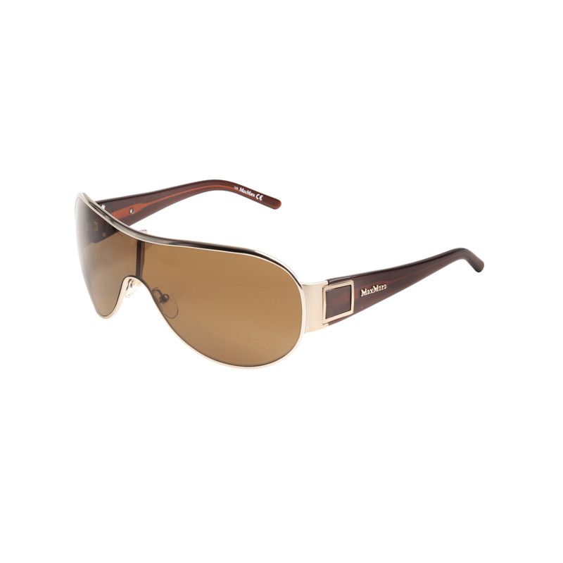 Max Mara Max Mara 00's Brown Aviator Mask Sunglasses Size ONE SIZE - 2 Thumbnail