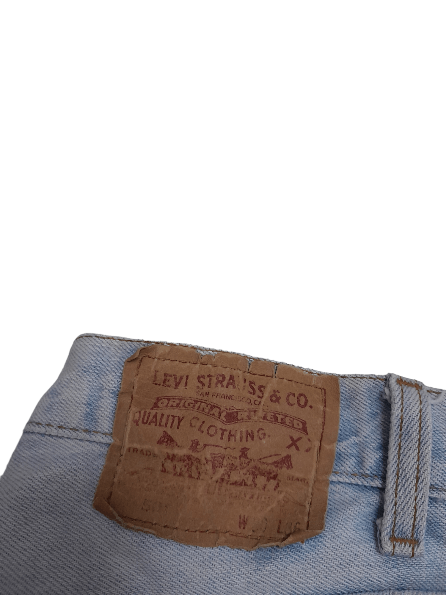 Levi's × Vintage 1989 Levis 501 Usa Denim Black Pole (E739) Size US 30 / EU 46 - 3 Thumbnail