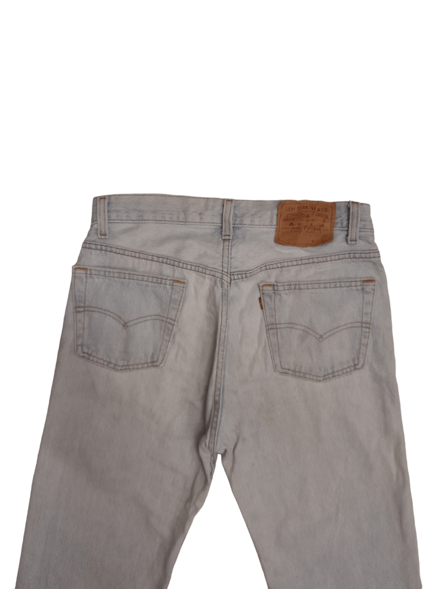 Levi's × Vintage 1989 Levis 501 Usa Denim Black Pole (E739) Size US 30 / EU 46 - 2 Thumbnail