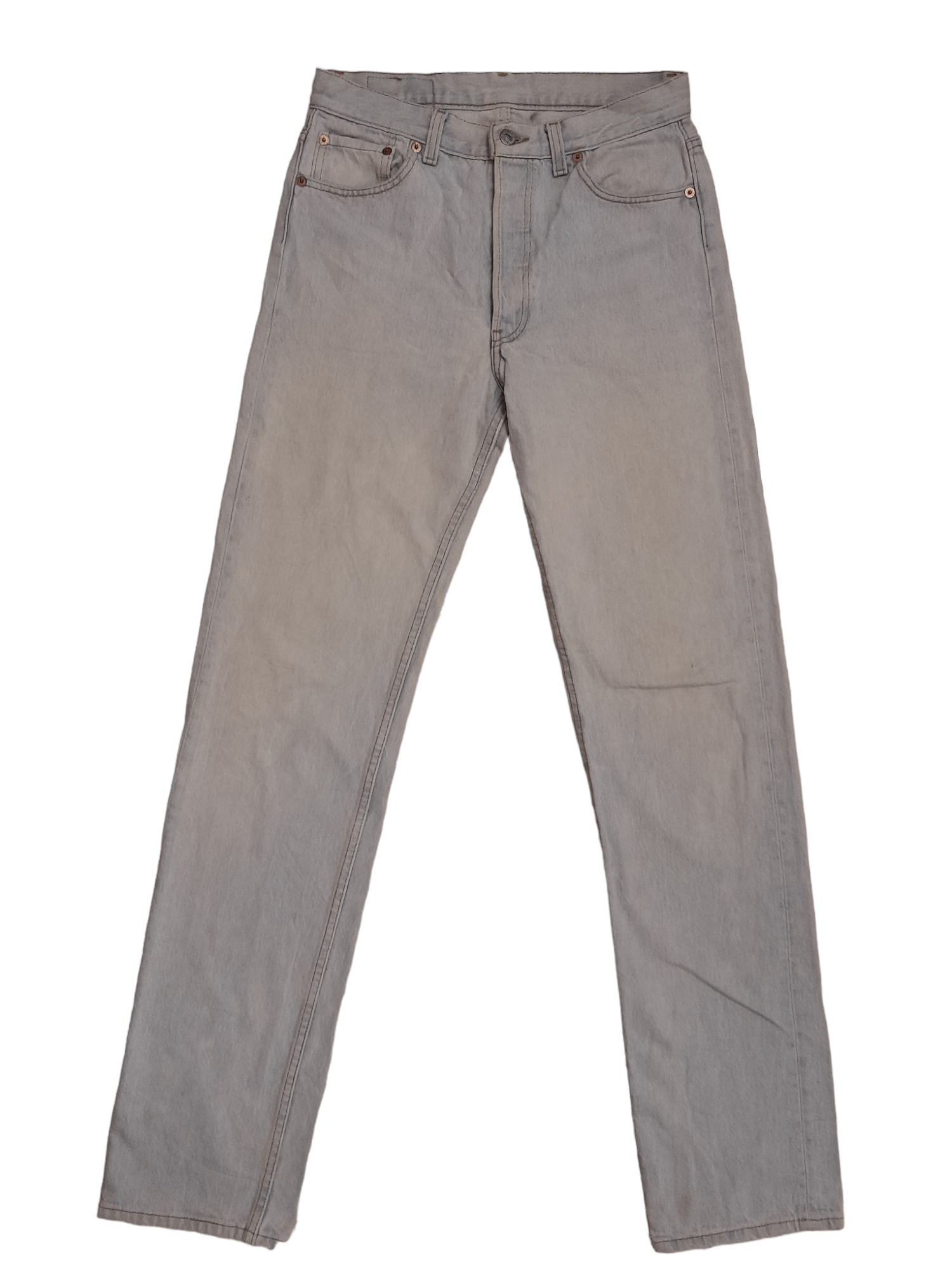 Levi's × Vintage 1989 Levis 501 Usa Denim Black Pole (E739) Size US 30 / EU 46 - 5 Thumbnail