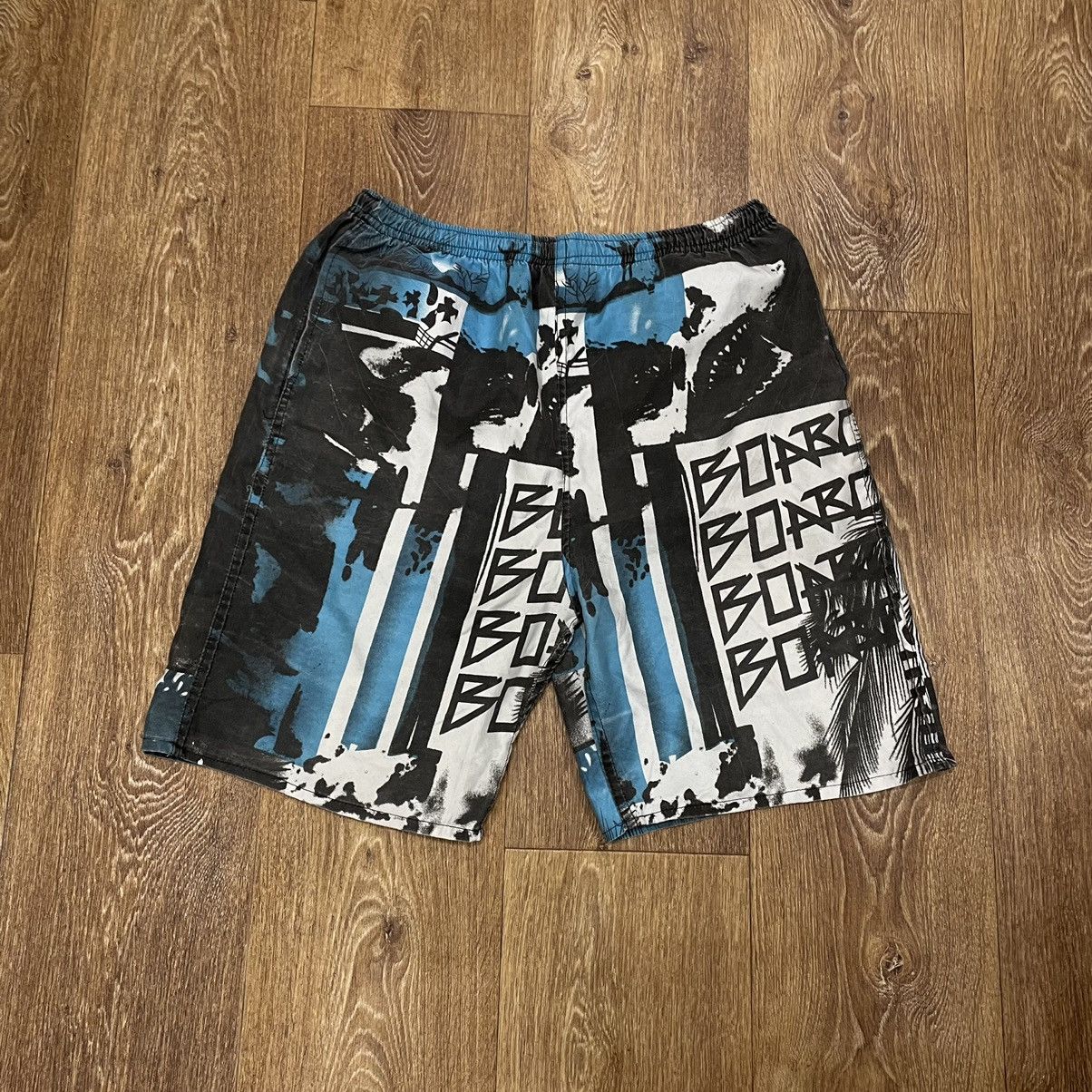 Vintage Vintage Y2K Art Streetwear Hawaiian Shorts Size US 30 / EU 46 - 2 Thumbnail