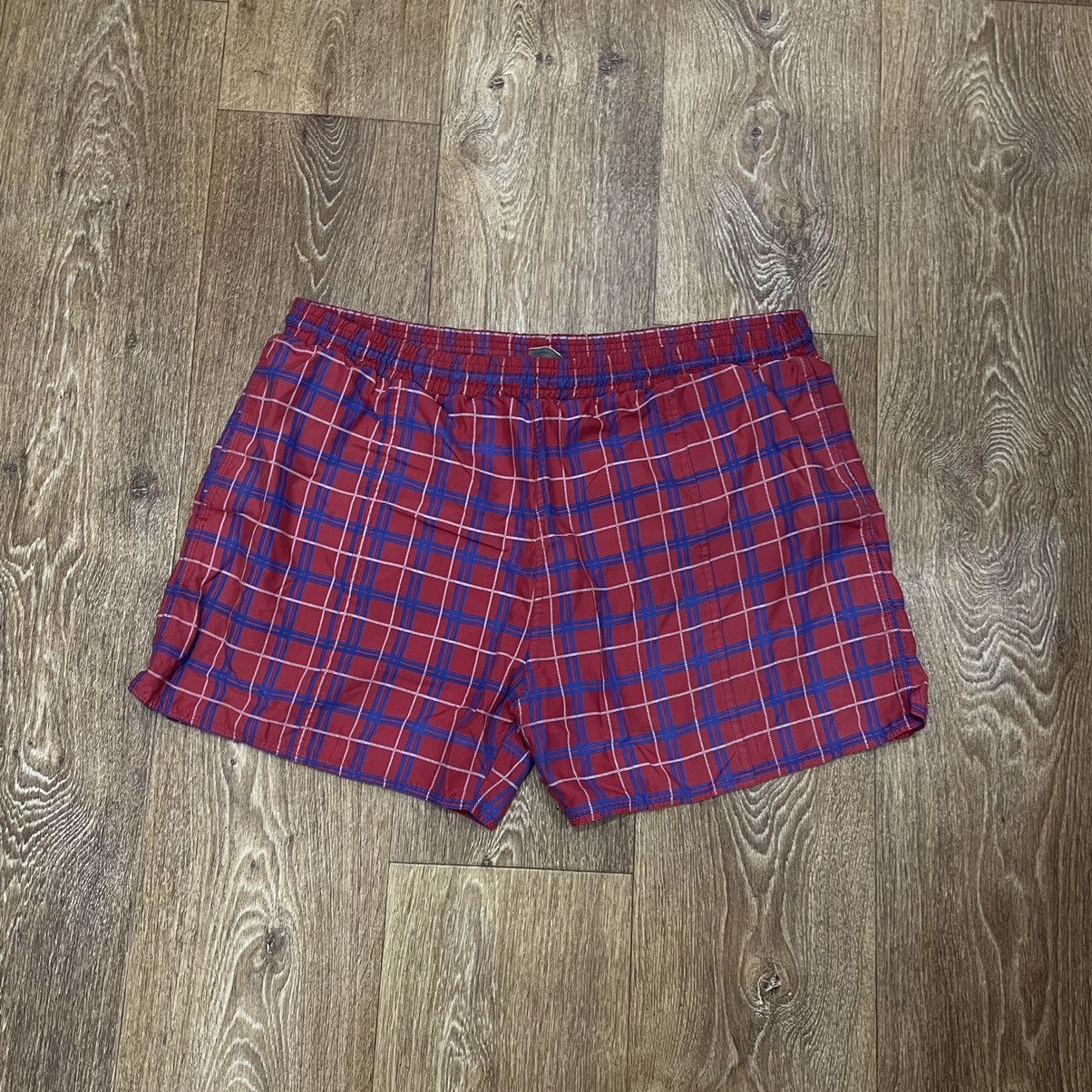 Vintage Vintage 90s Red Blue Plaid Shorts Y2K Streetwear Wide Leg 34 Size US 34 / EU 50 - 1 Thumbnail