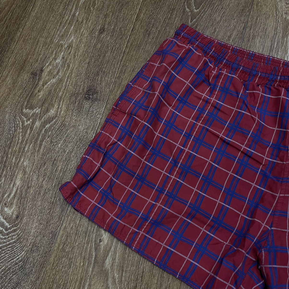 Vintage Vintage 90s Red Blue Plaid Shorts Y2K Streetwear Wide Leg 34 Size US 34 / EU 50 - 4 Thumbnail