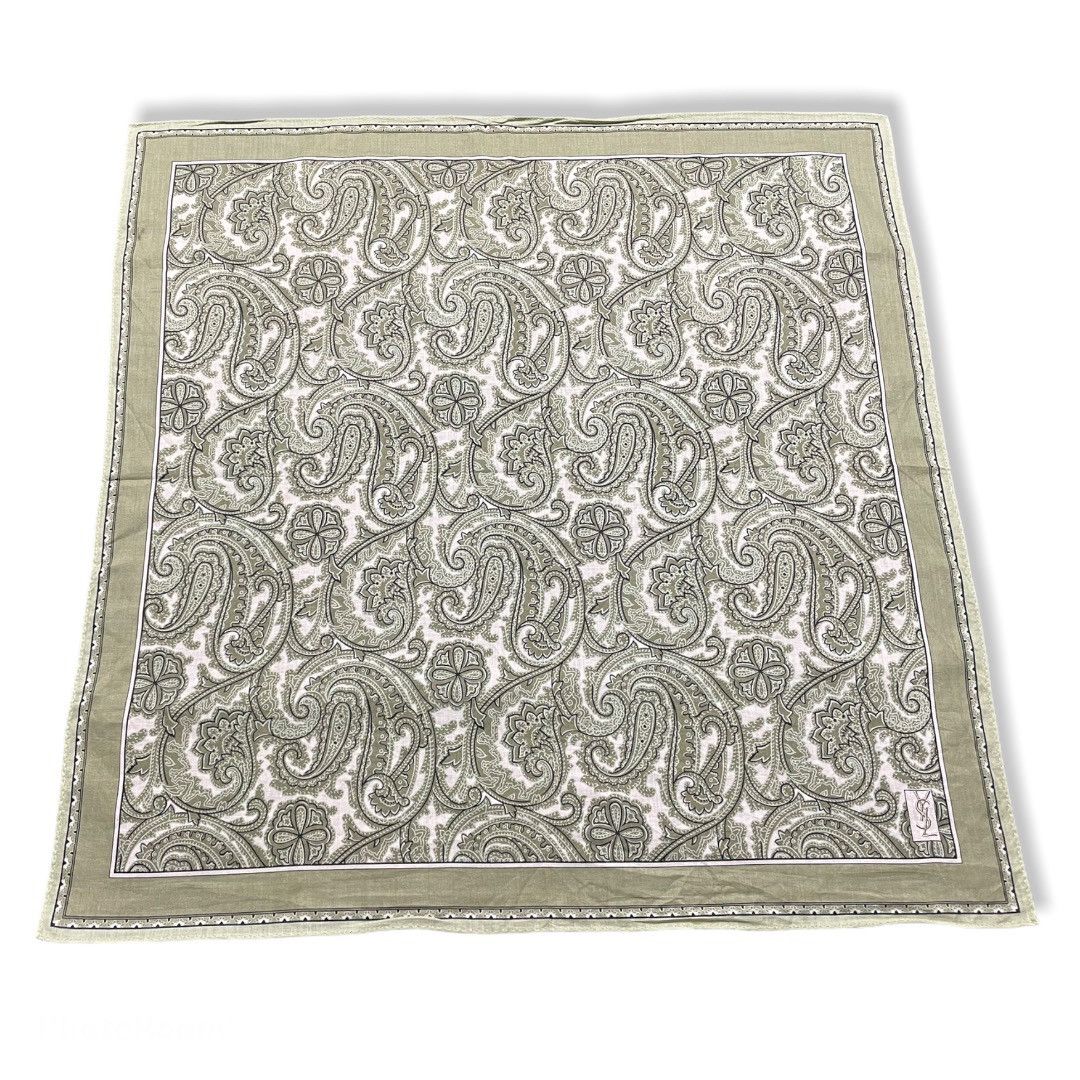 Vintage × Yves Saint Laurent Yves Saint Laurent Paislee Handkercheif / Bandana Size ONE SIZE - 2 Thumbnail