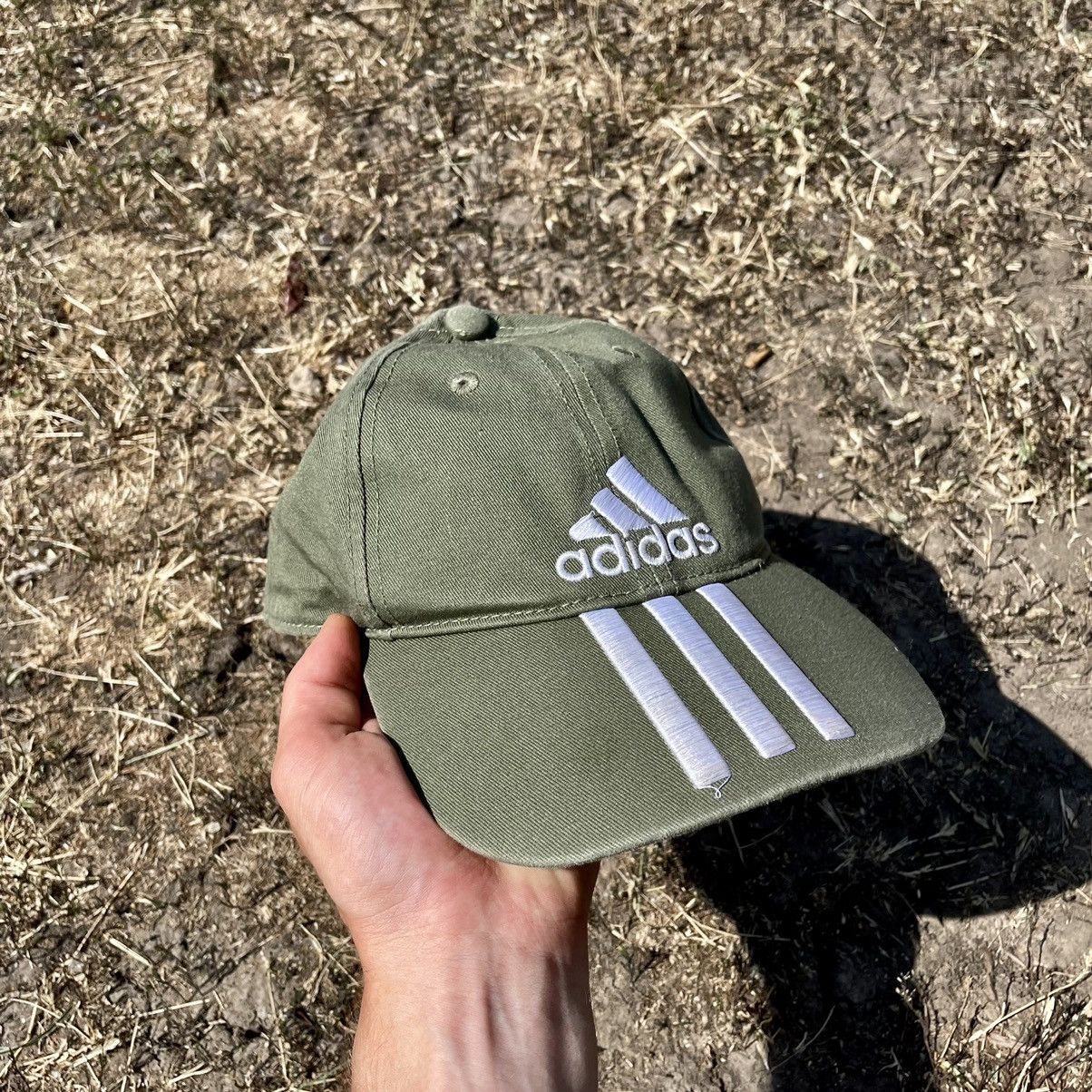 Vintage Vintage Y2K Adidas Striped Cap Hat Streetwear Skate Faded OS Size ONE SIZE - 5 Thumbnail