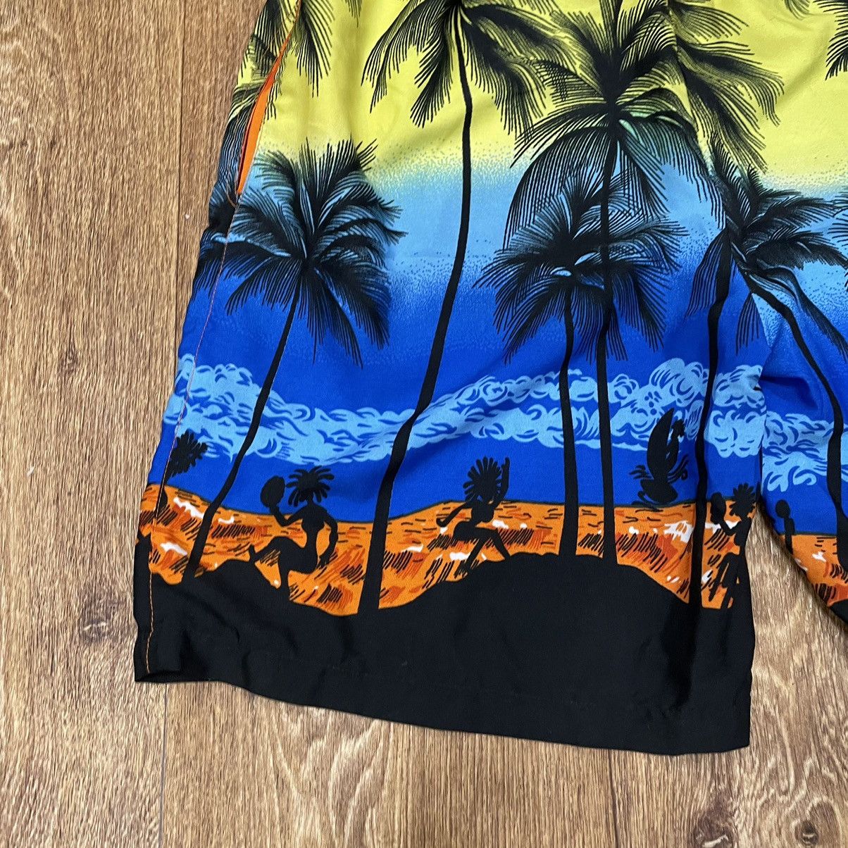 Vintage Vintage 90s Palm Tree All Over Print Baggy Shorts Rave Y2K 2 Size US 29 - 3 Thumbnail